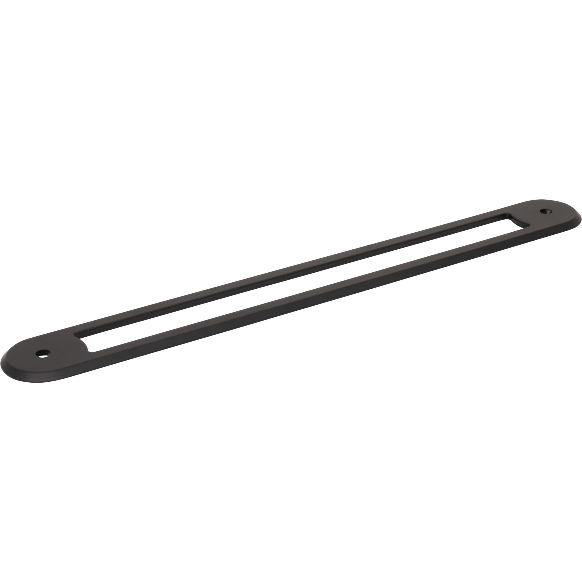 Brockwell 18" Center to Center Pull Backplate Flat Black | KitchBath