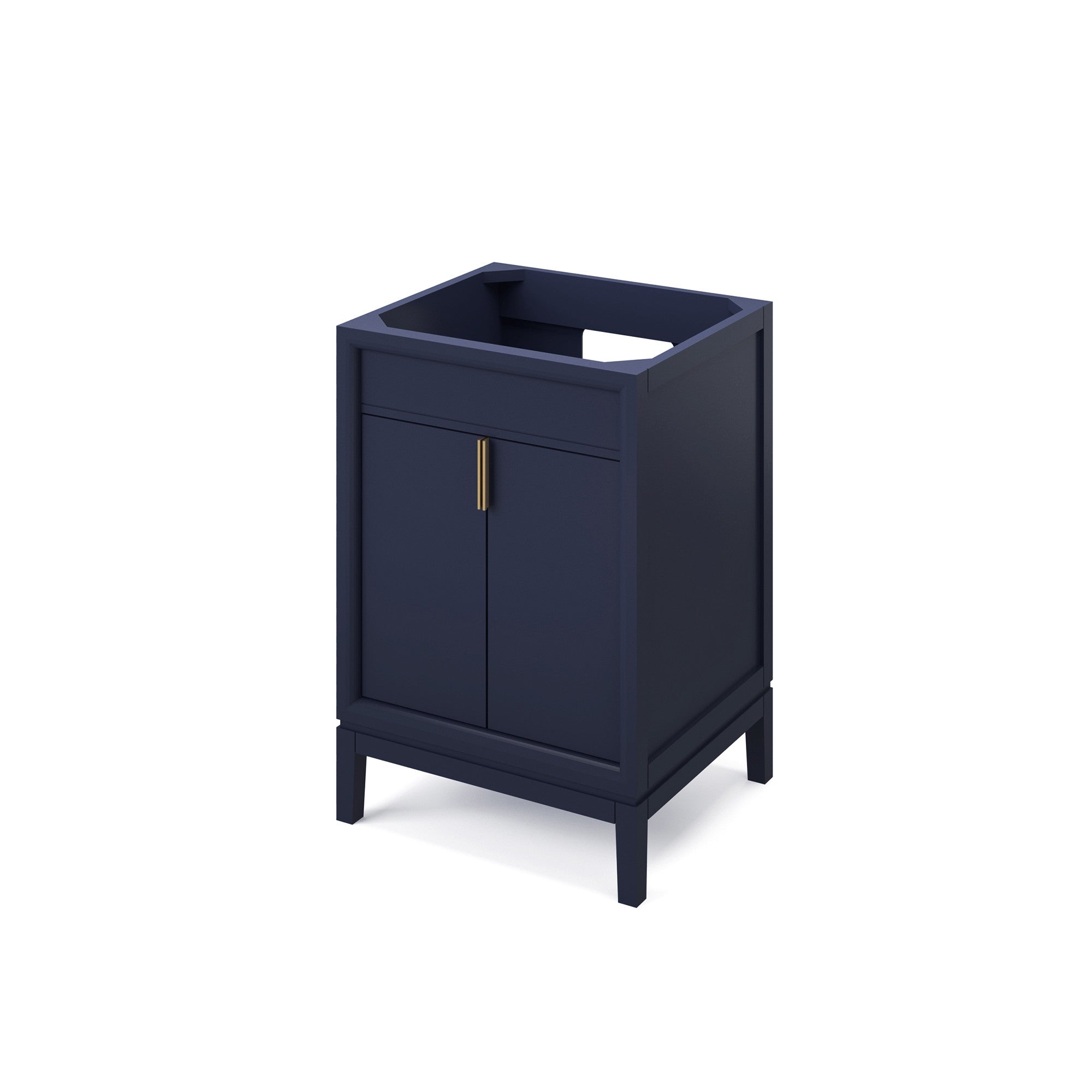 Theodora 24" Single Bathroom Vanity Set Hale Blue, White Resin Vanity Top, Rectangle Bowl | KitchBath