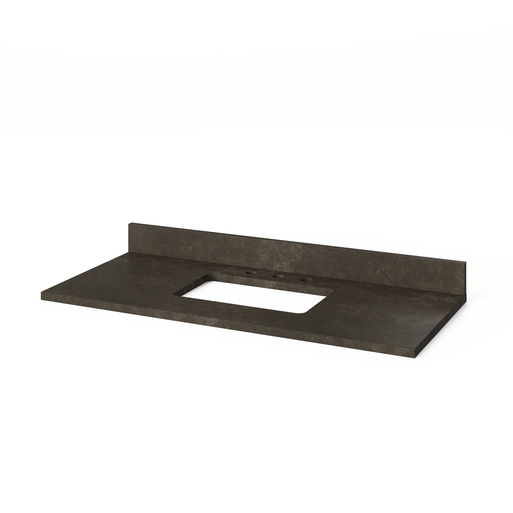 Theodora 48" Single Bathroom Vanity Set Natural Oak, Blue Limestone Vanity Top, Rectangle Bowl | KitchBath