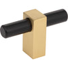 Matte Black w/Brushed Gold=478T-MBBG