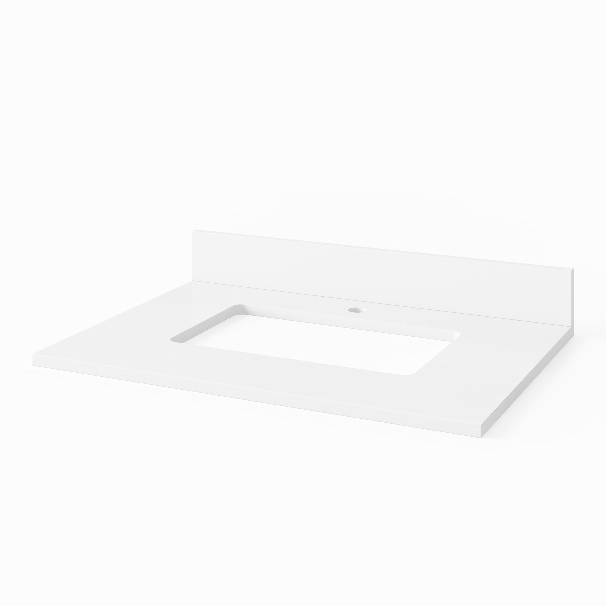 Theodora 30" Blue Steel Theodora Vanity, White Quartz Vanity Top, Undermount Rectangle Bowl | KitchBath