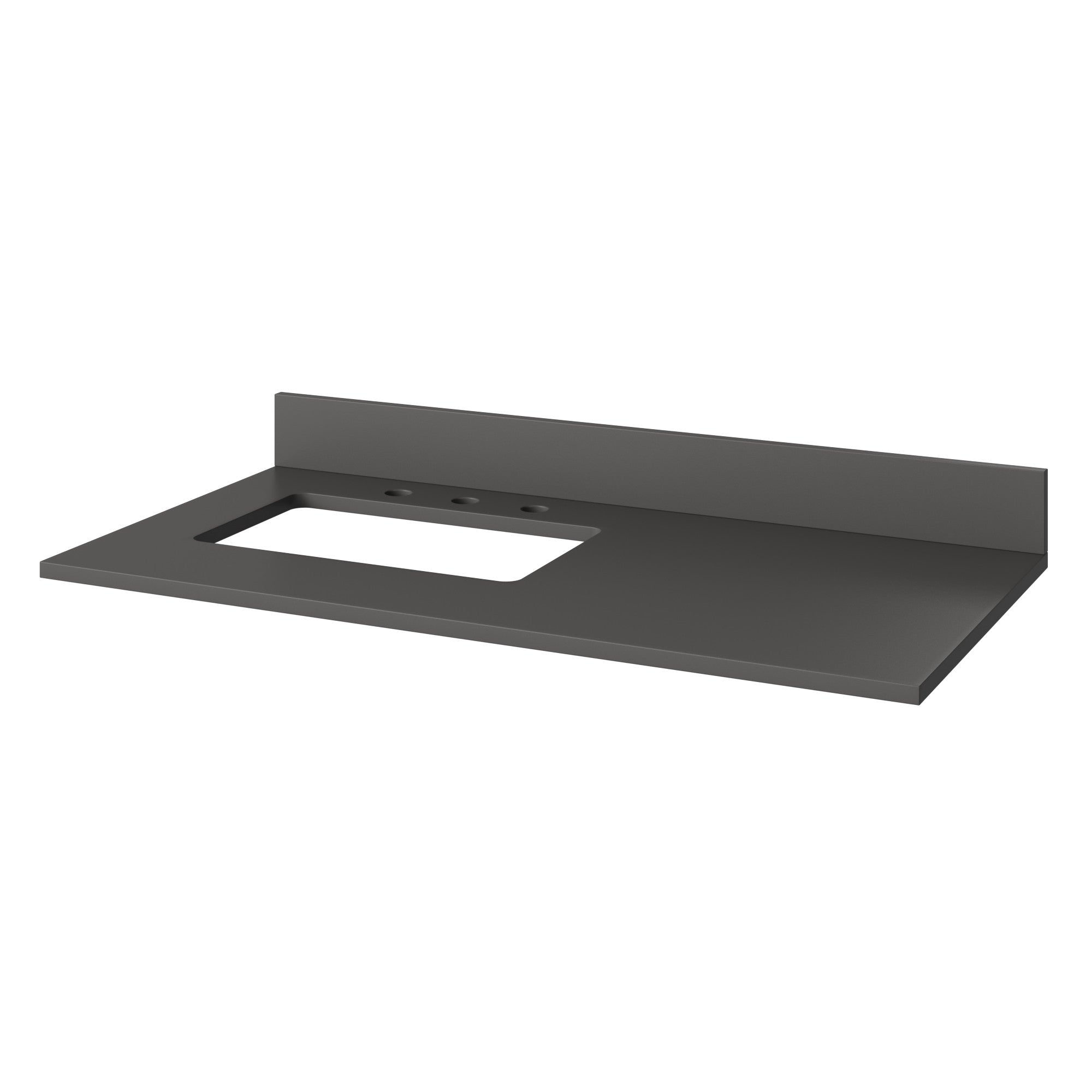 Katara 42" Single Bathroom Vanity Set Natural Oak, Grey Quartz Vanity Top, Rectangle Bowl | KitchBath