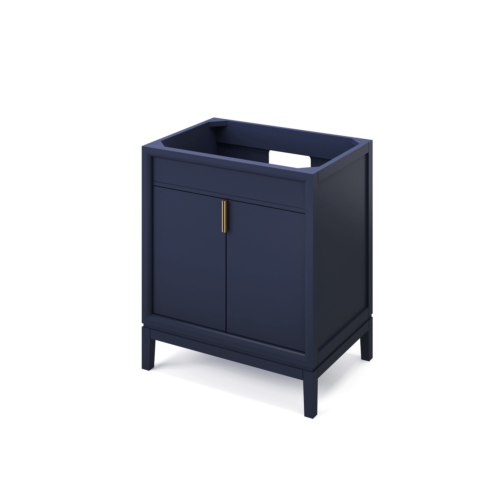 Theodora 30" Hale Blue Theodora Vanity, White Quartz Vanity Top, Undermount Rectangle Sink | KitchBath