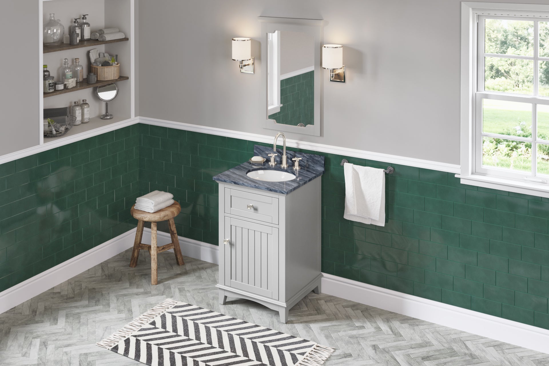 30" Grey Savino Vanity | KitchBath