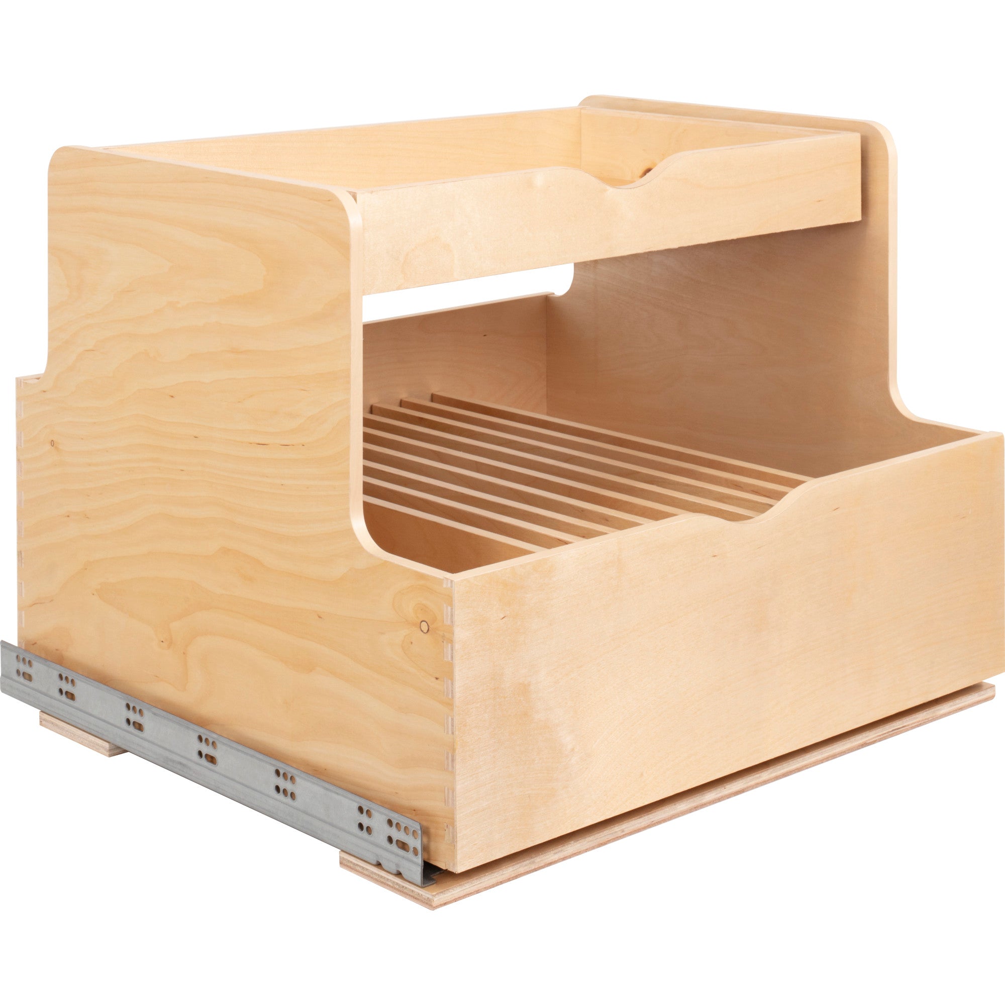 27" Wood Double Drawer Cookware Rollout | KitchBath