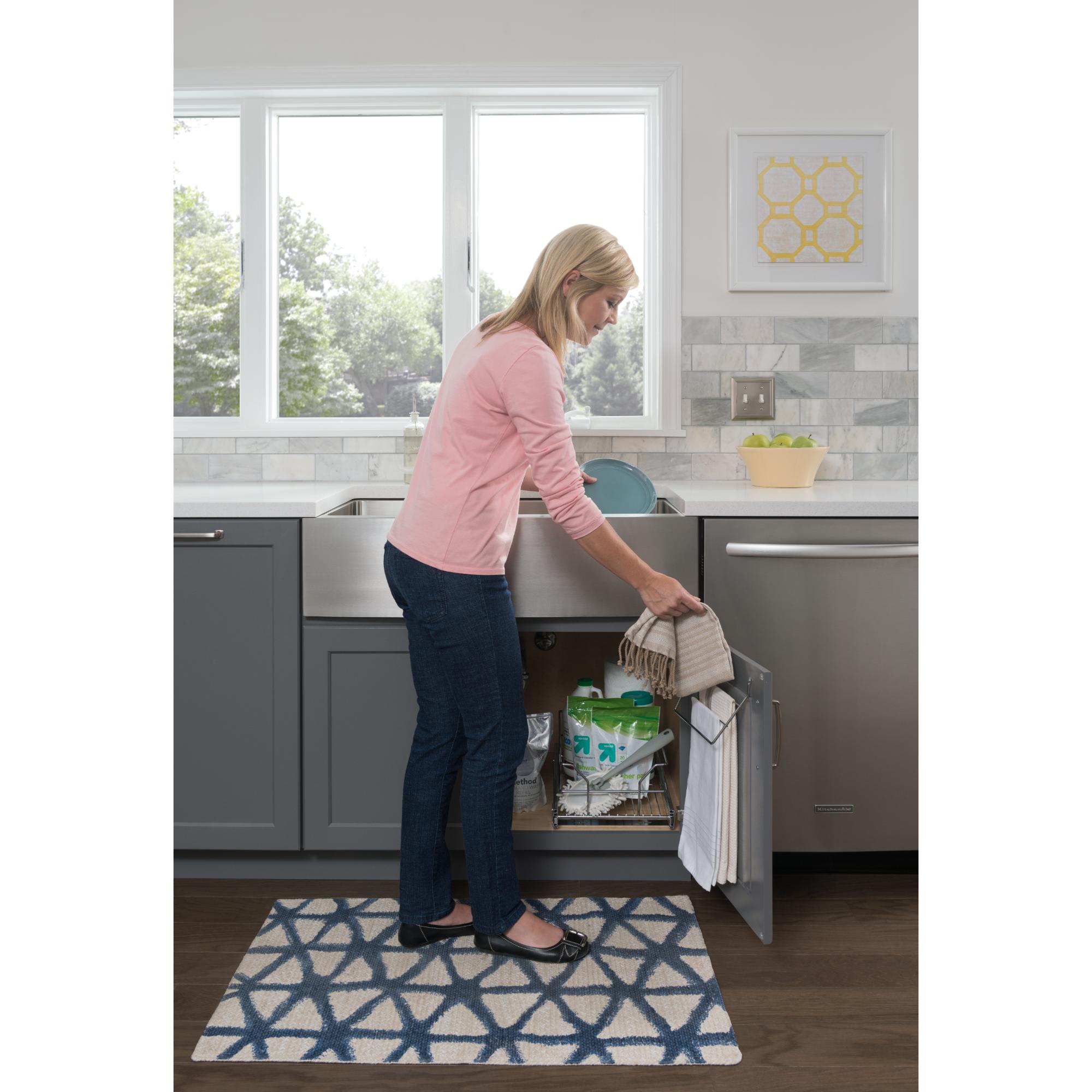 Door Mount 3-Tier Dishcloth Rack | KitchBath