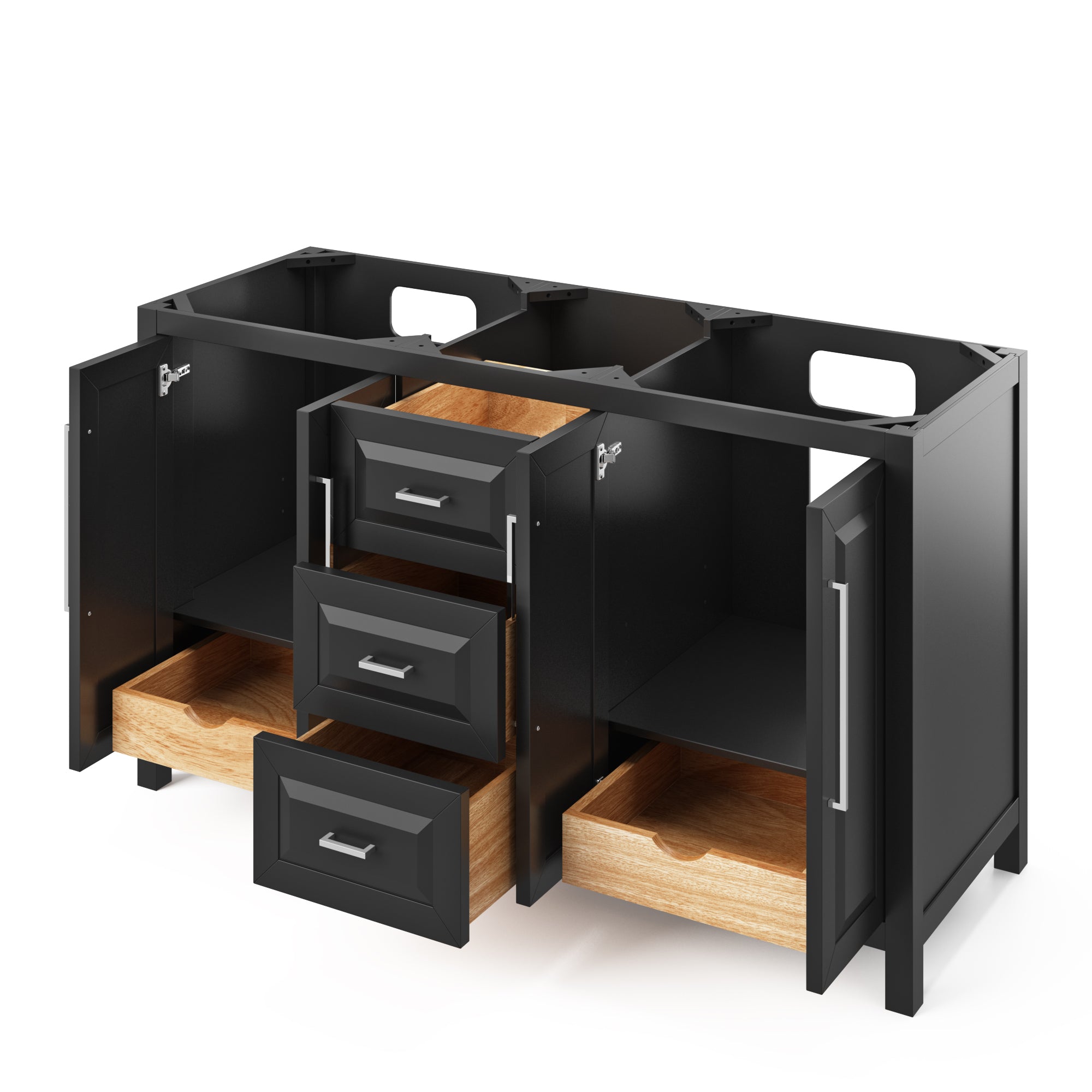 60" Grey Cade Vanity, double bowl | KitchBath