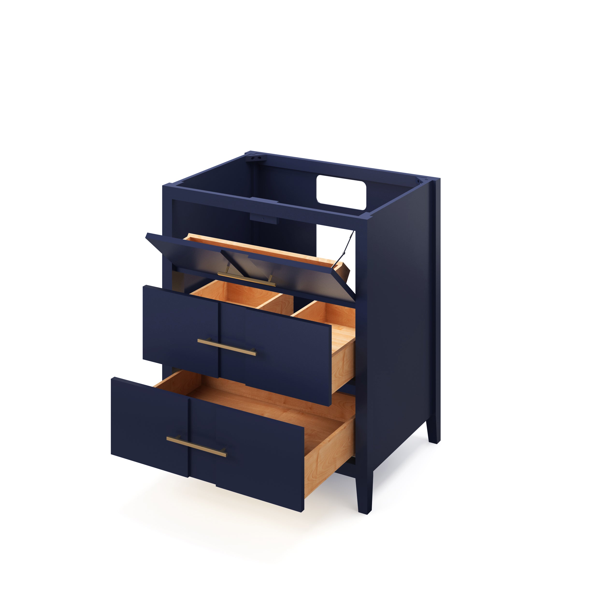 30" Black Katara Vanity | KitchBath