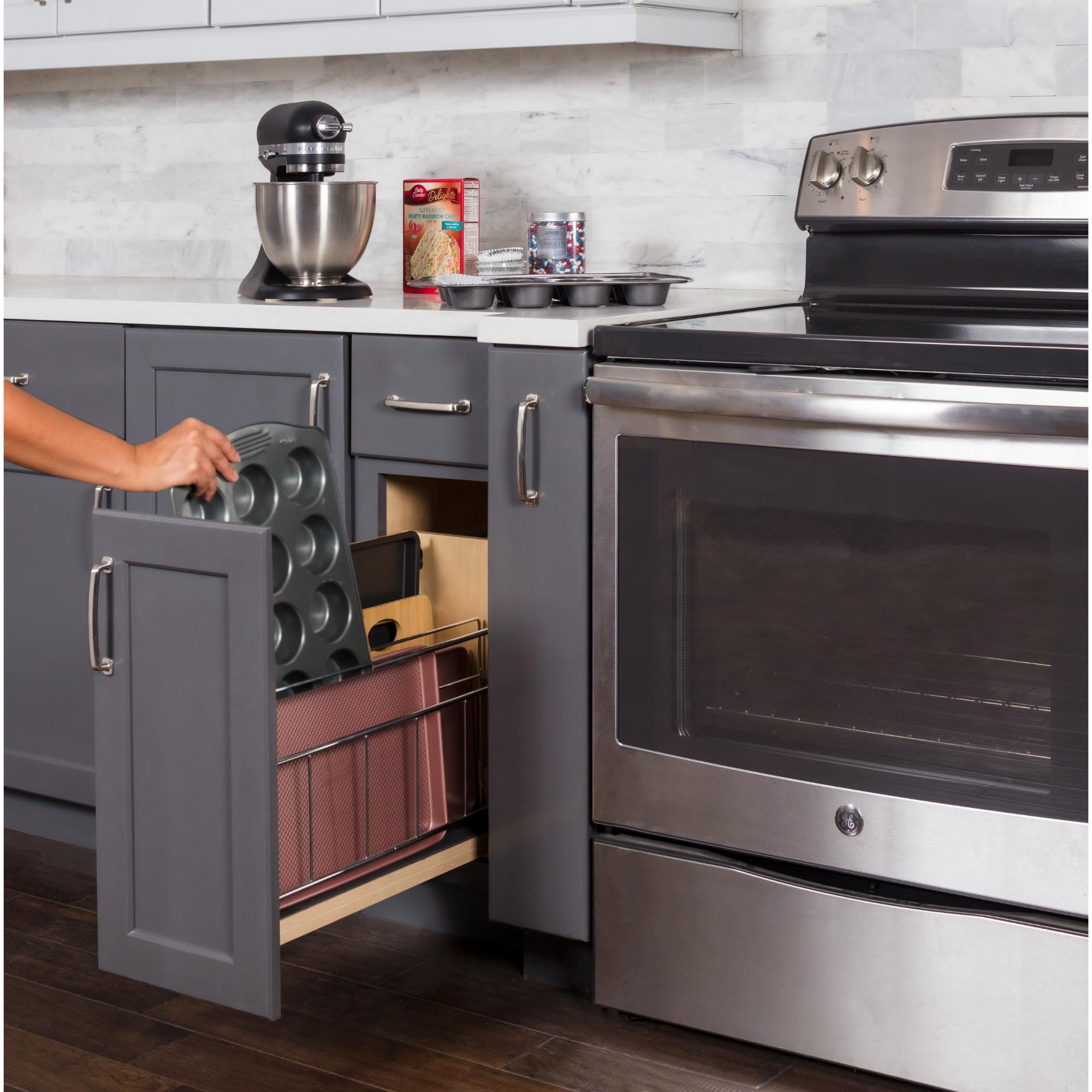 5" "No Wiggle" Soft-close Tray Divider Pullout | KitchBath