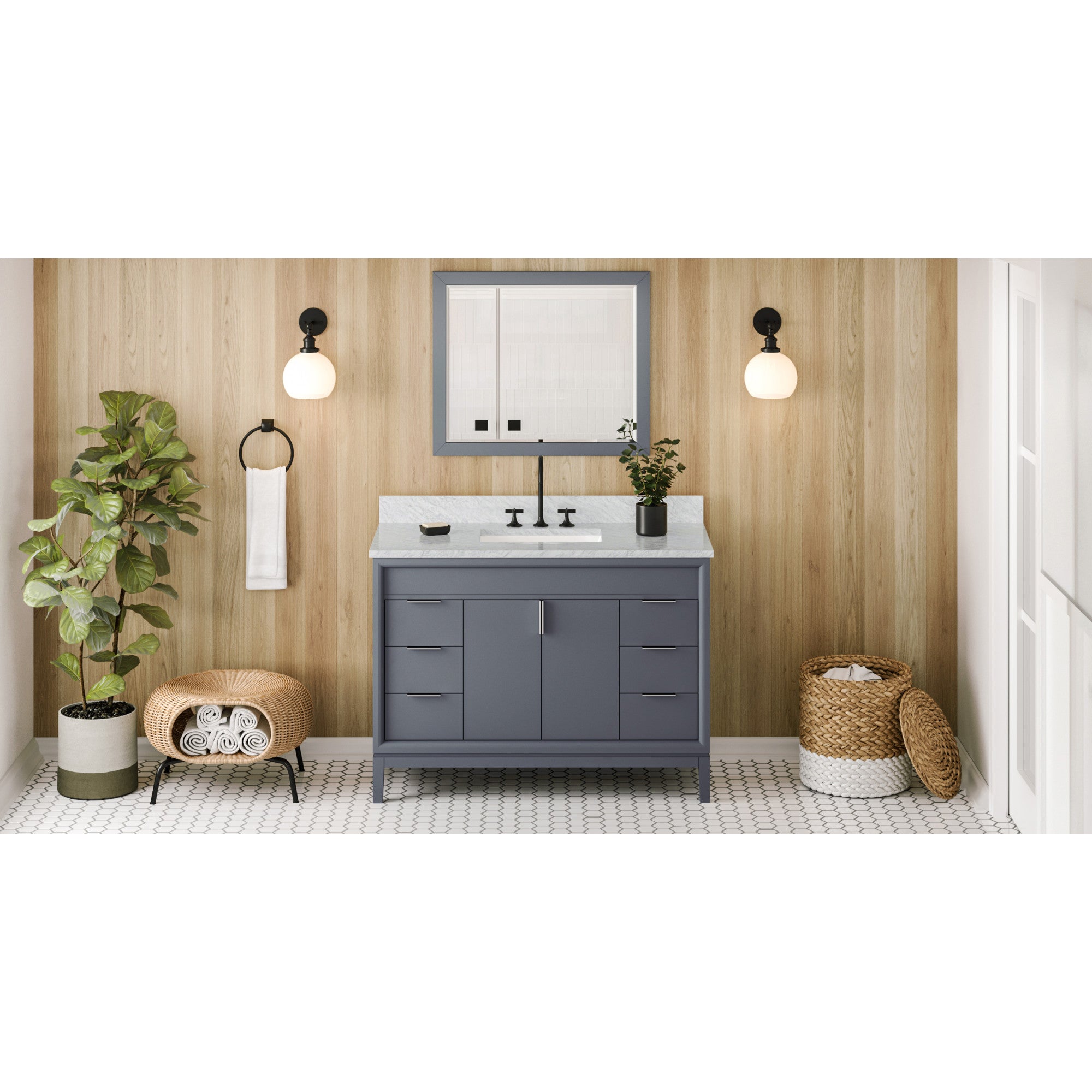 48" Blue Steel Theodora Vanity | KitchBath