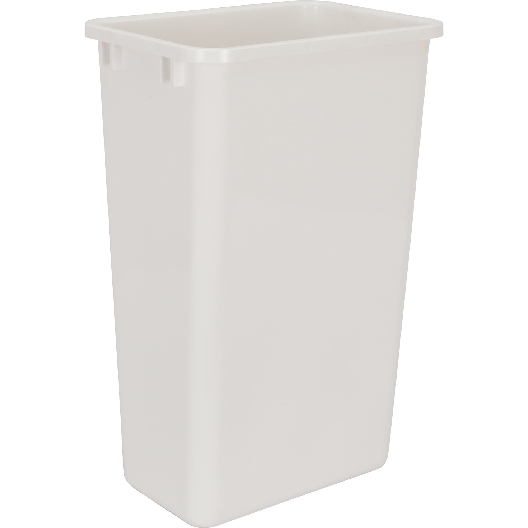 Single White 50 Quart Top-Mount Trashcan Pullout for 15" Opening | KitchBath