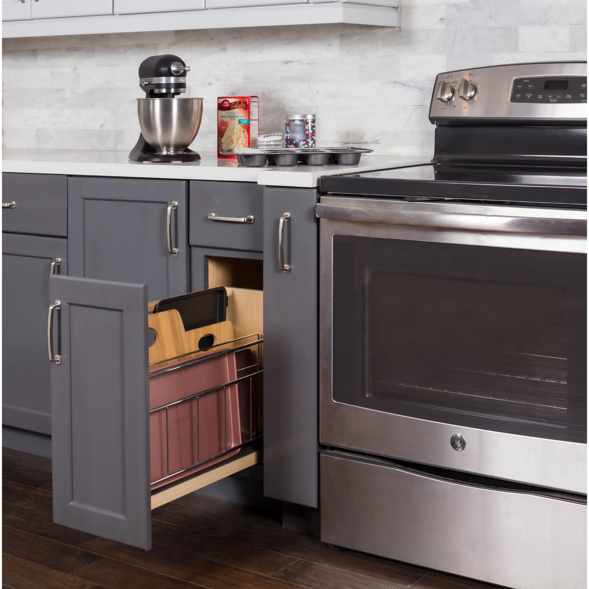 5" "No Wiggle" Soft-close Tray Divider Pullout | KitchBath