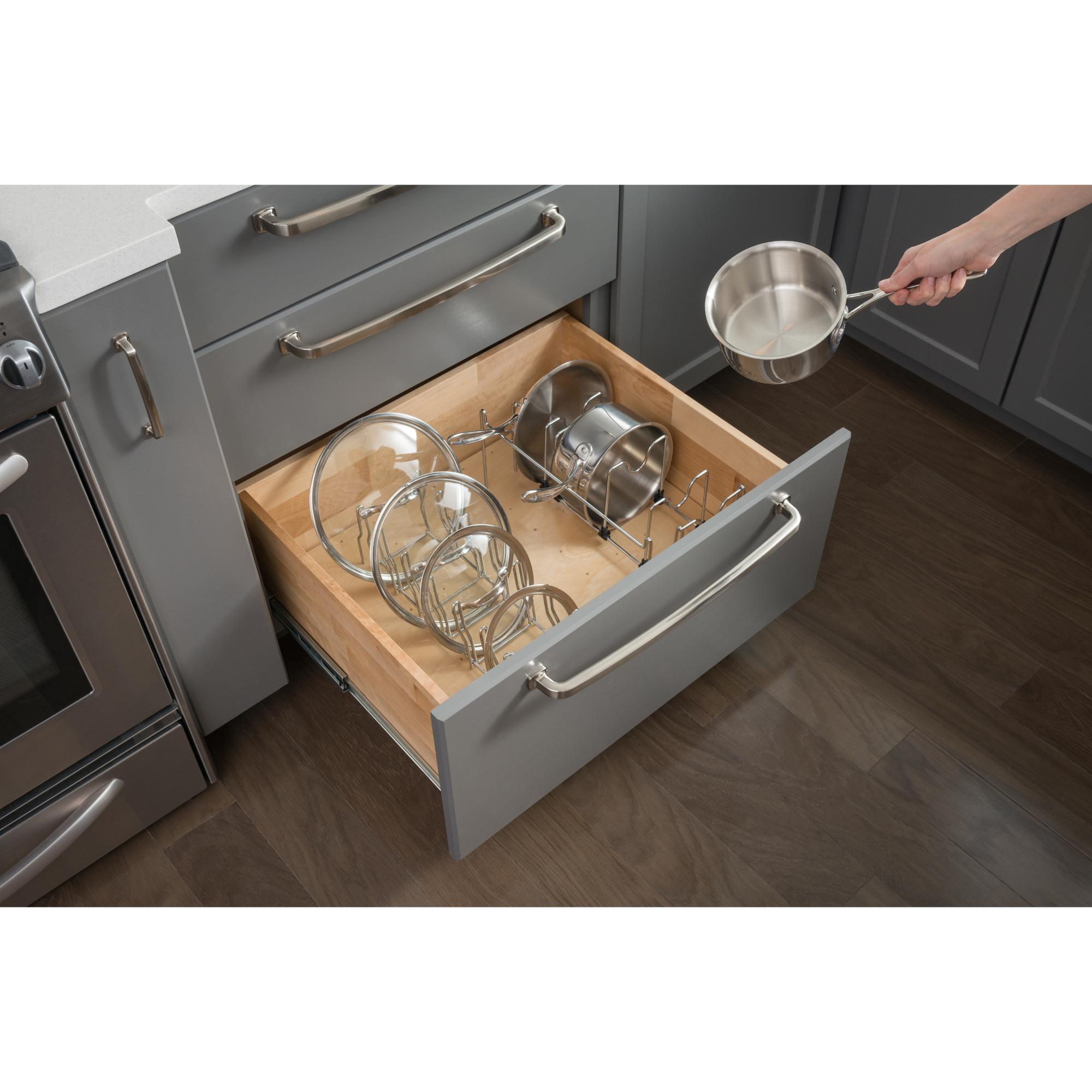 Pot Organizer Insert for Peg Board Drawer Insert | KitchBath