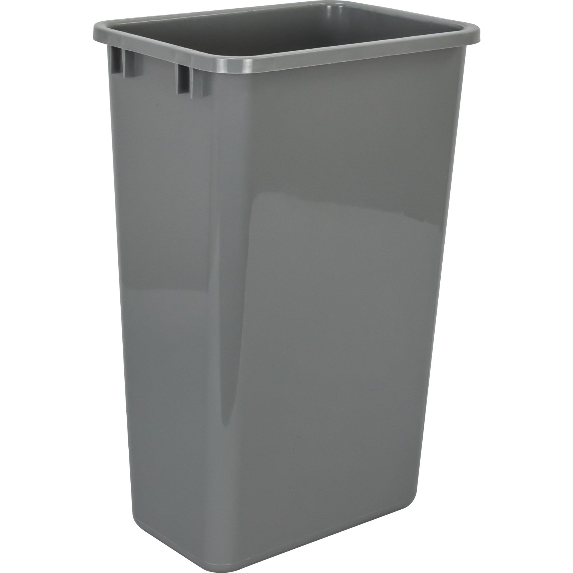 Single Grey 50 Quart Top-Mount Trashcan Pullout for 12" Opening | KitchBath