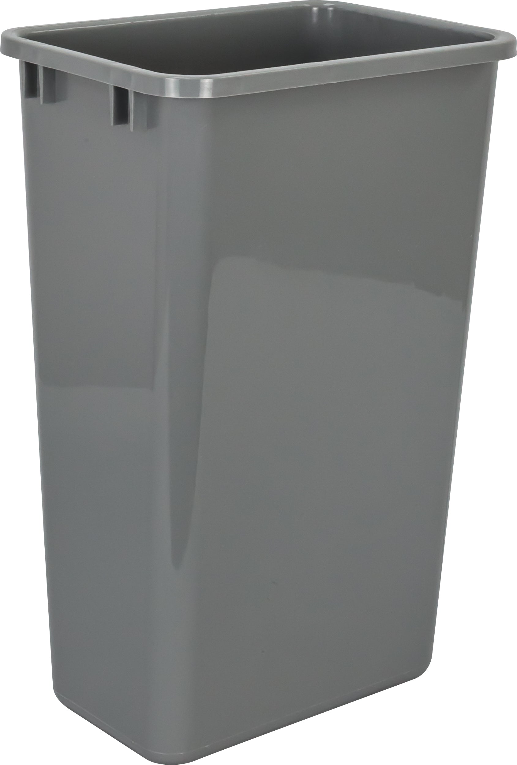 Single Grey 50 Quart Top-Mount Trashcan Pullout for 15" Opening | KitchBath