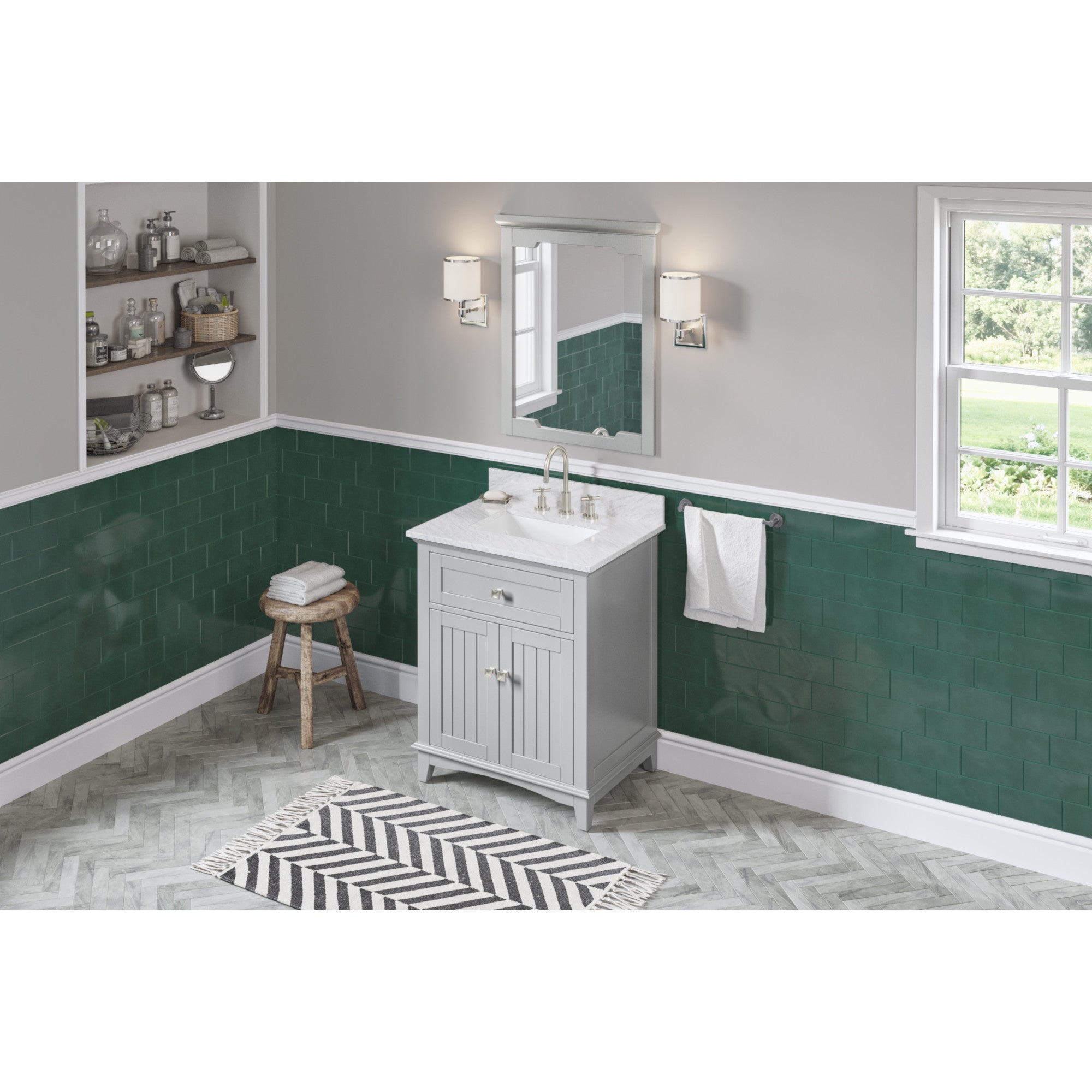 30" Grey Savino Vanity | KitchBath