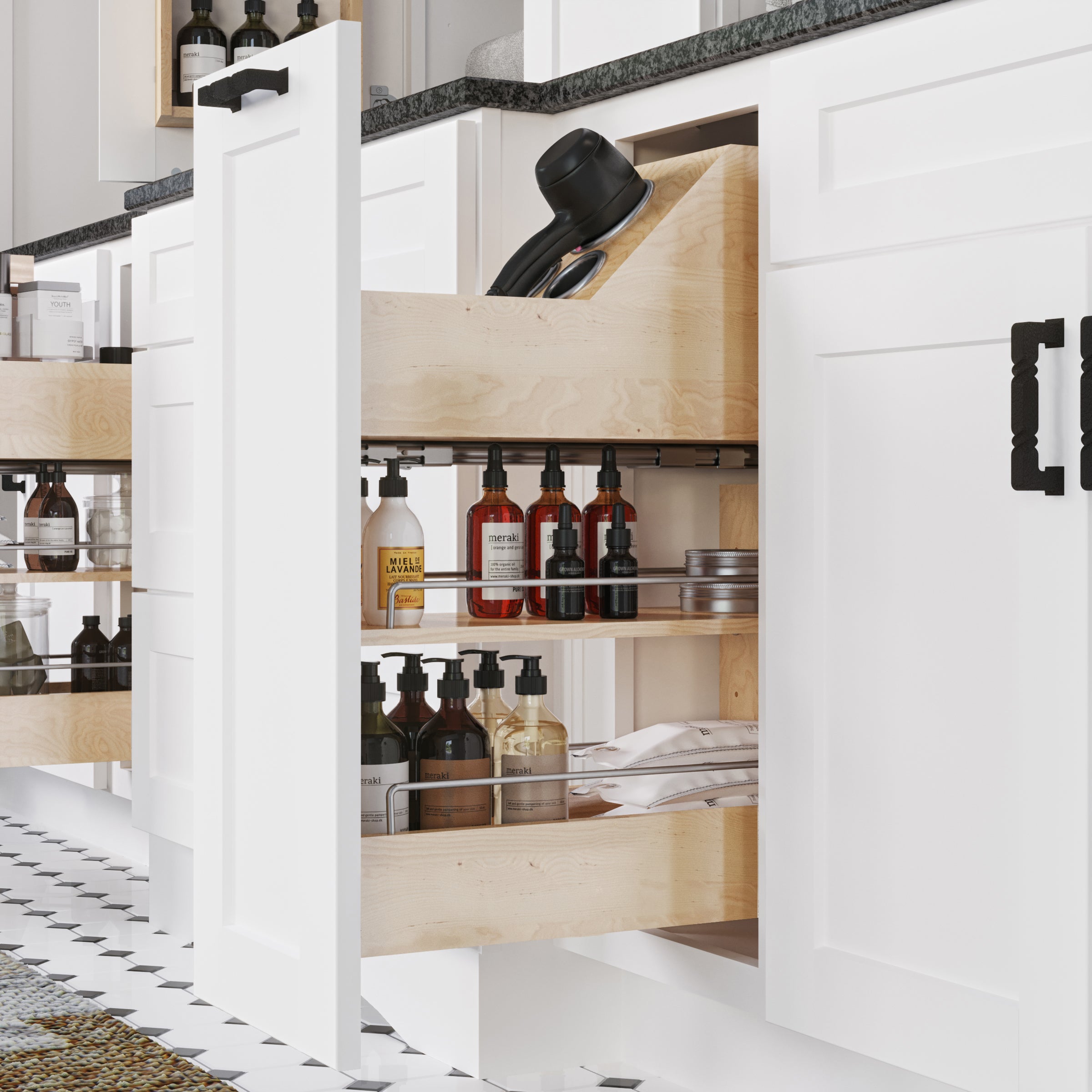 Grooming Insert for Vanity Pullout | KitchBath