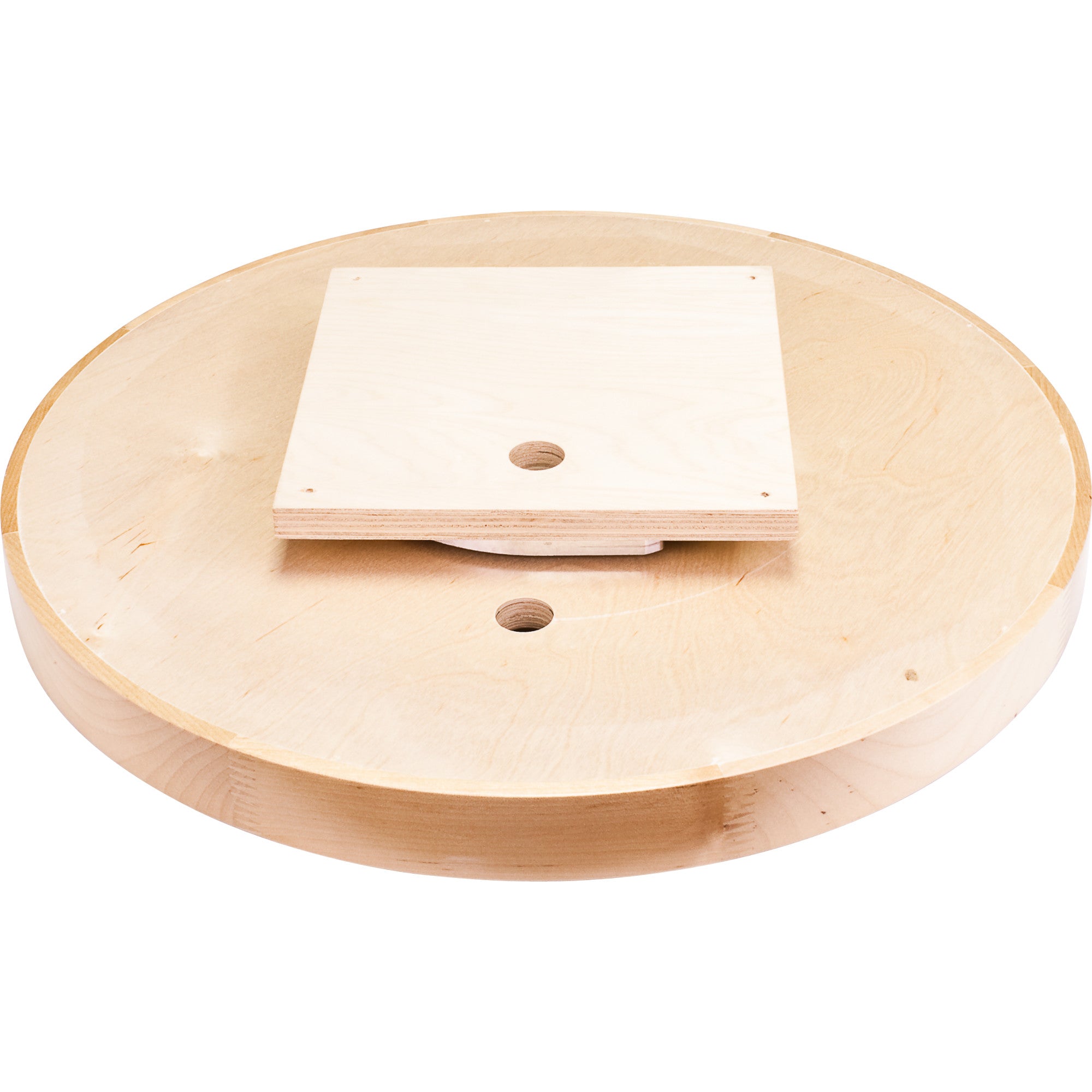 18" Round Wood Lazy Susan Shelf with Swivel | KitchBath