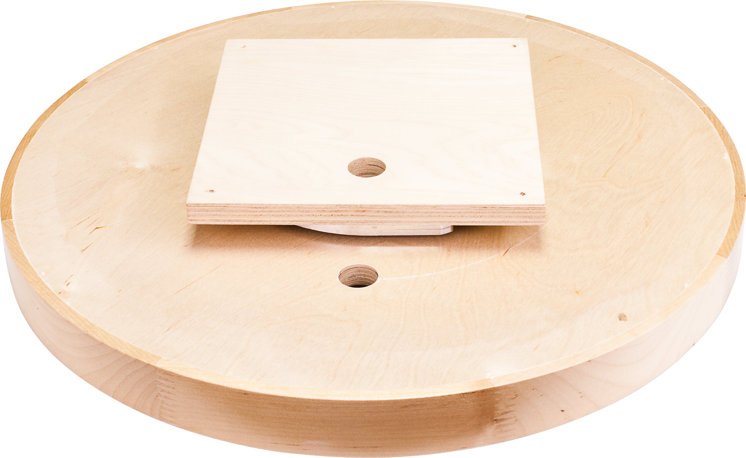 18" Round Wood Lazy Susan Shelf with Swivel | KitchBath