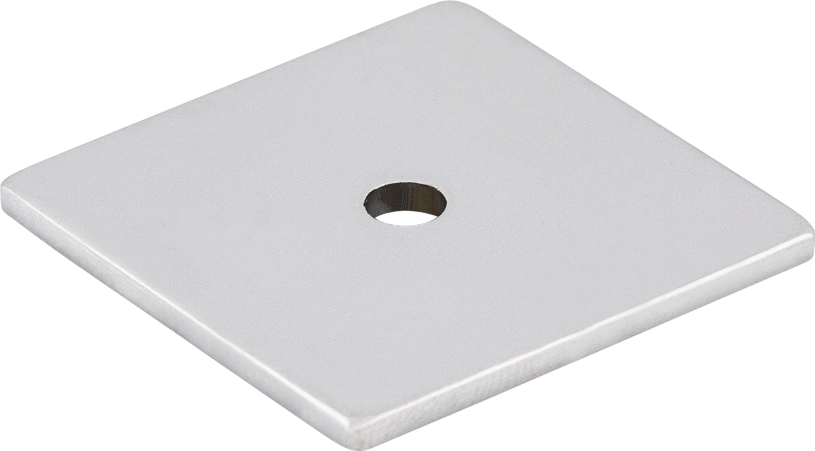 Square Backplate 1 1/4 Inch Polished Chrome | KitchBath