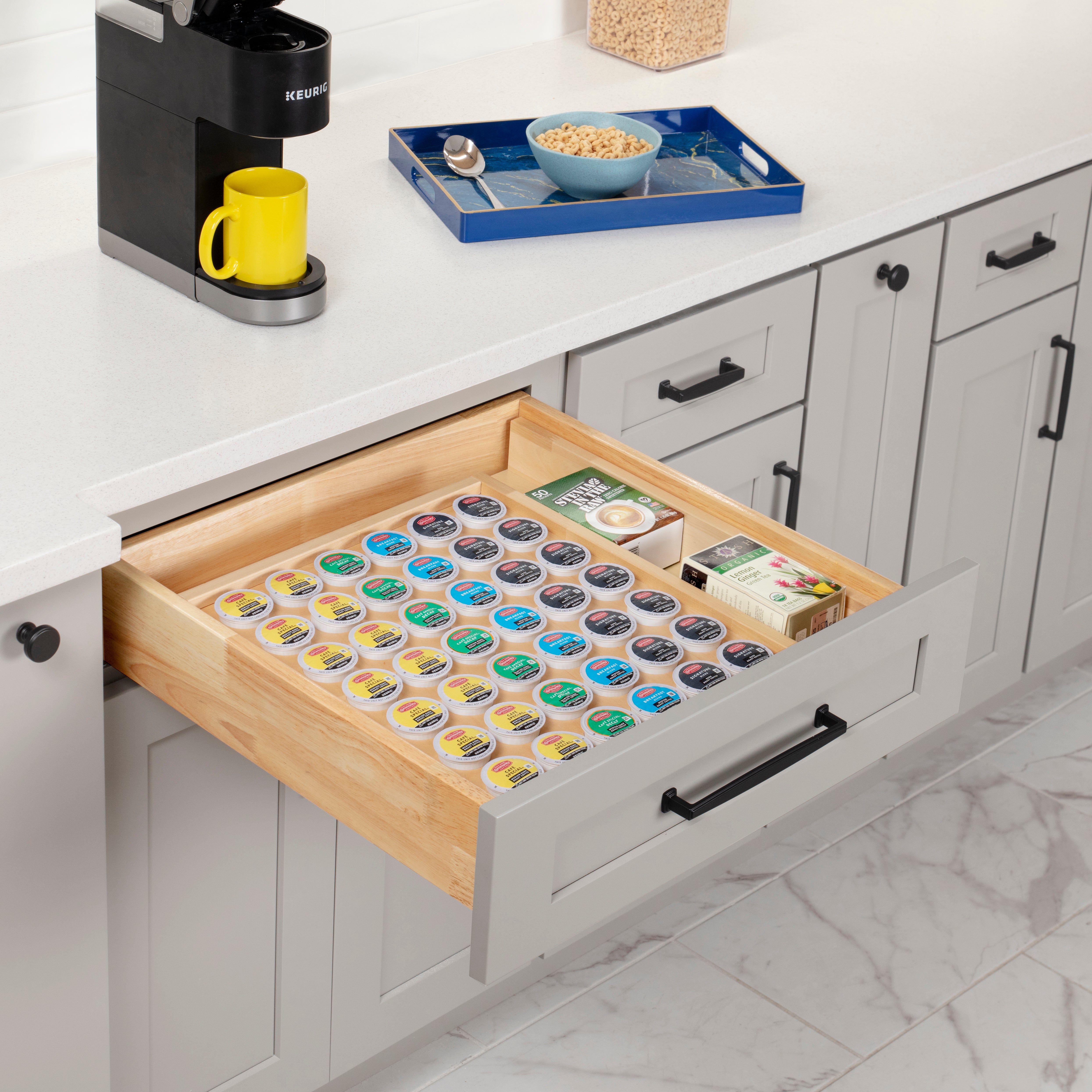 15"- 20" Adjustable Coffee Pod Drawer Insert | KitchBath