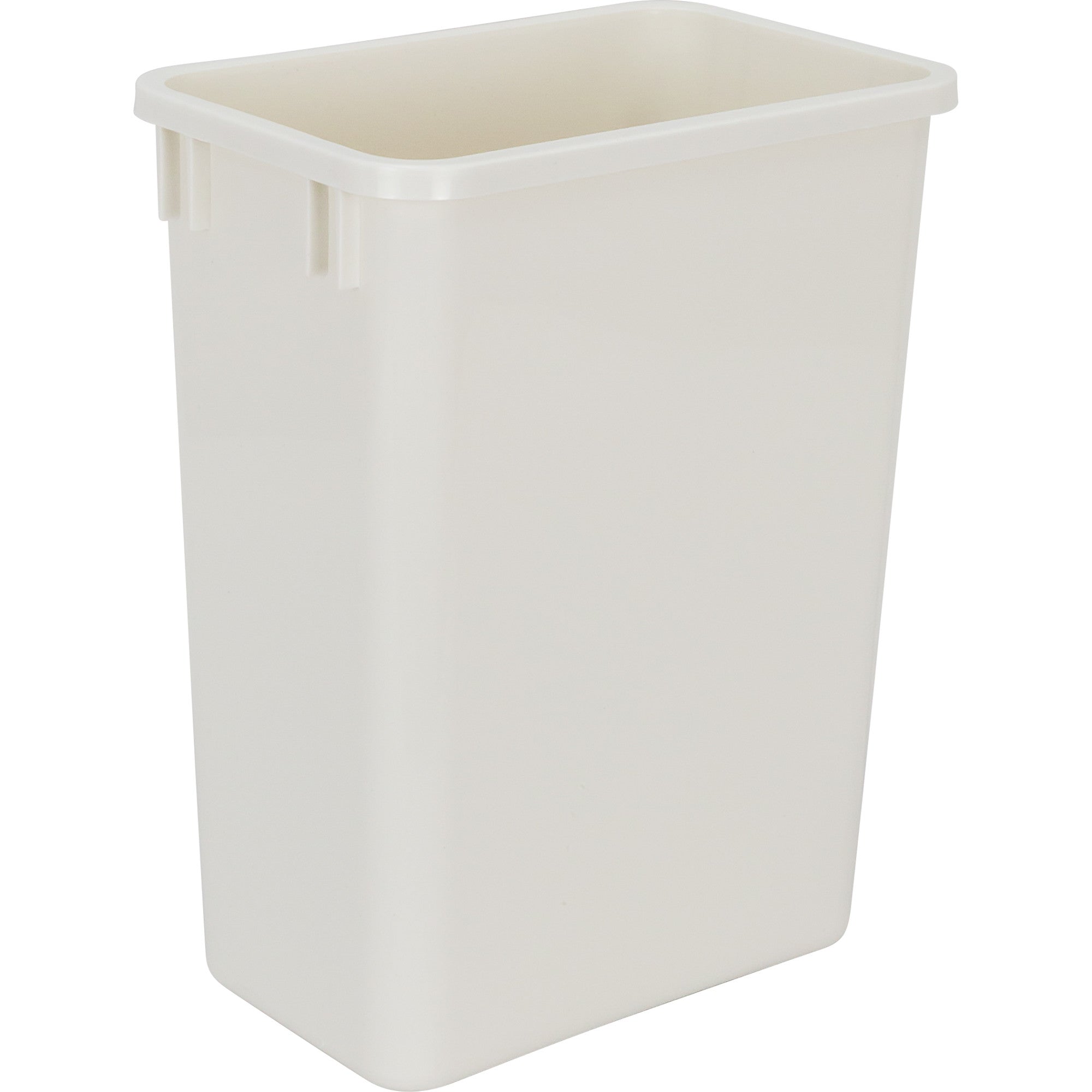 Single White 35 Quart Top-Mount Trashcan Pullout for 15" Opening | KitchBath