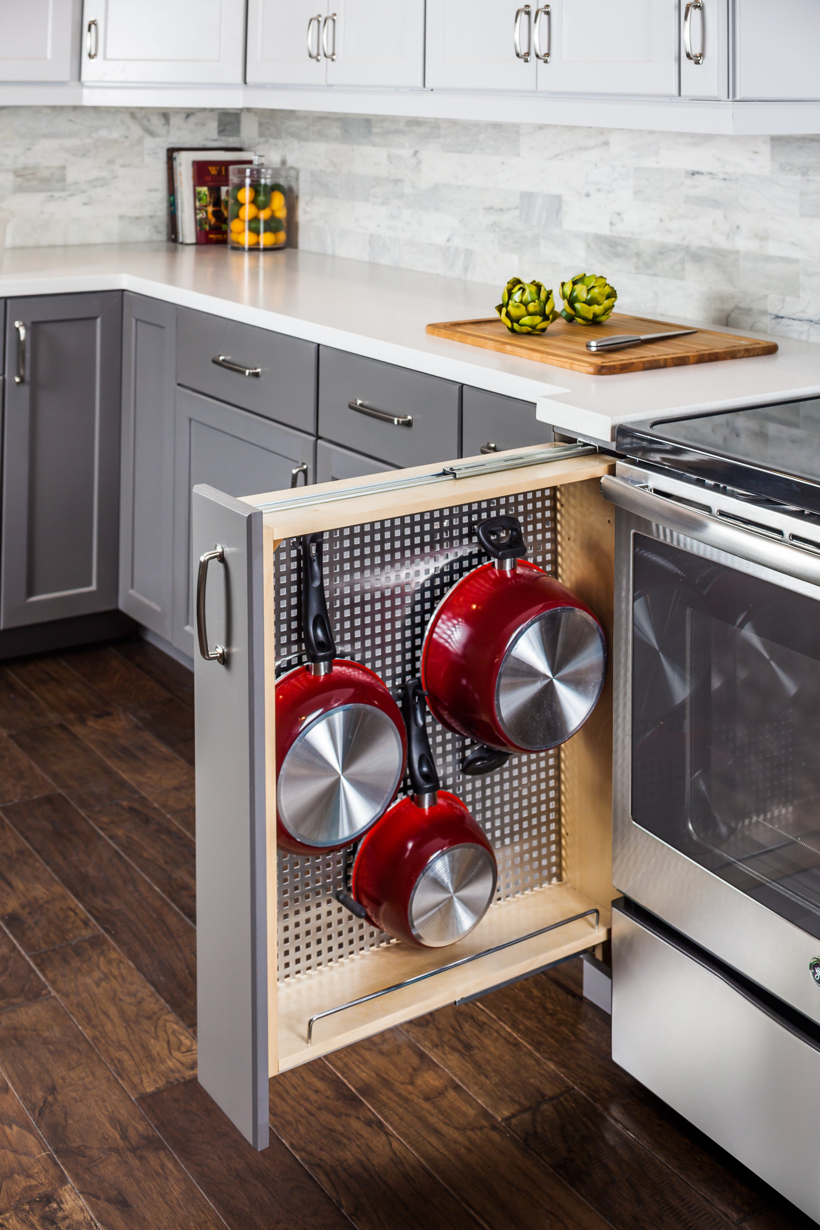 3" Peg Board Filler Pullout | KitchBath