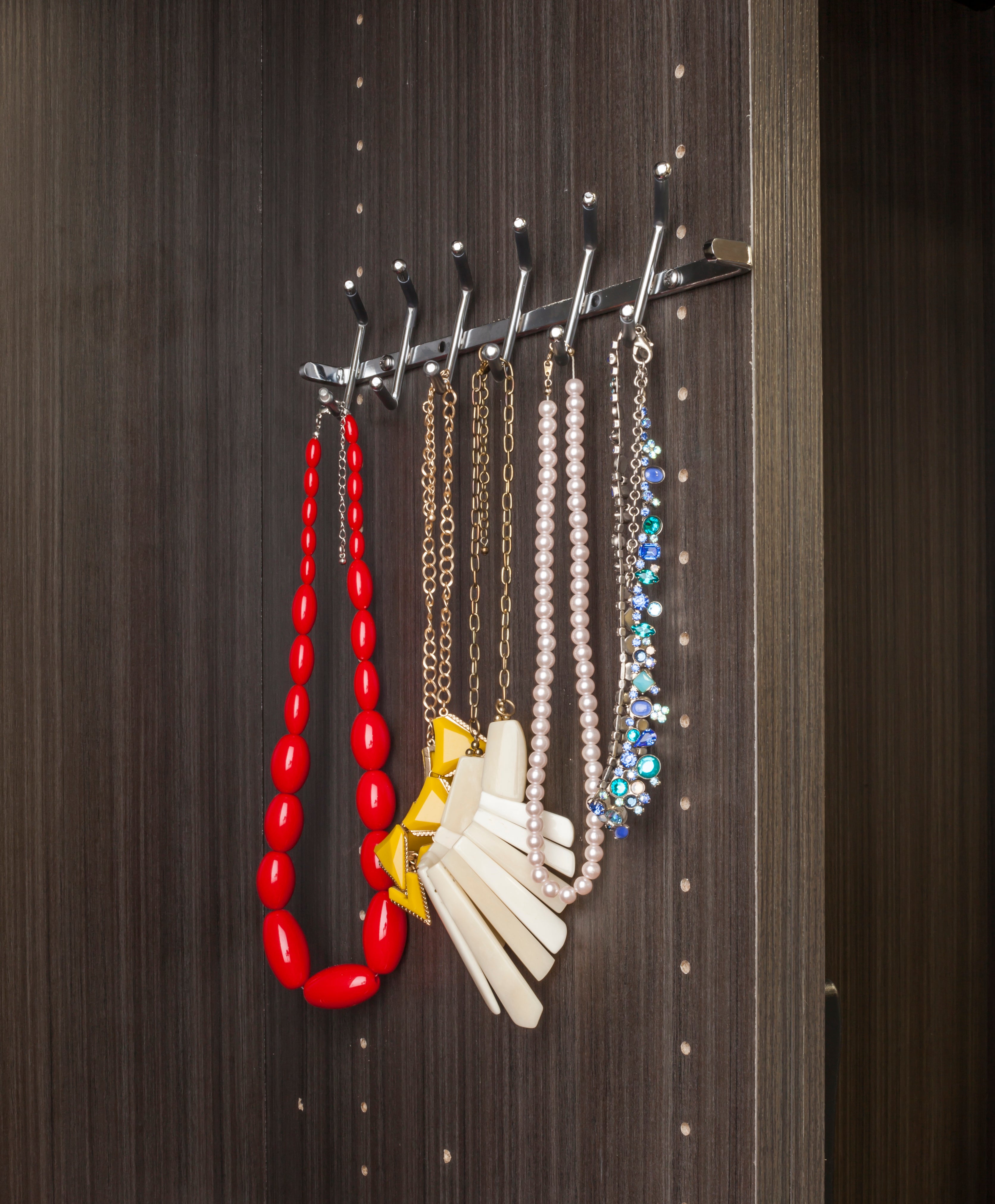 Polished Chrome Screw-Mount Tie Rack | KitchBath
