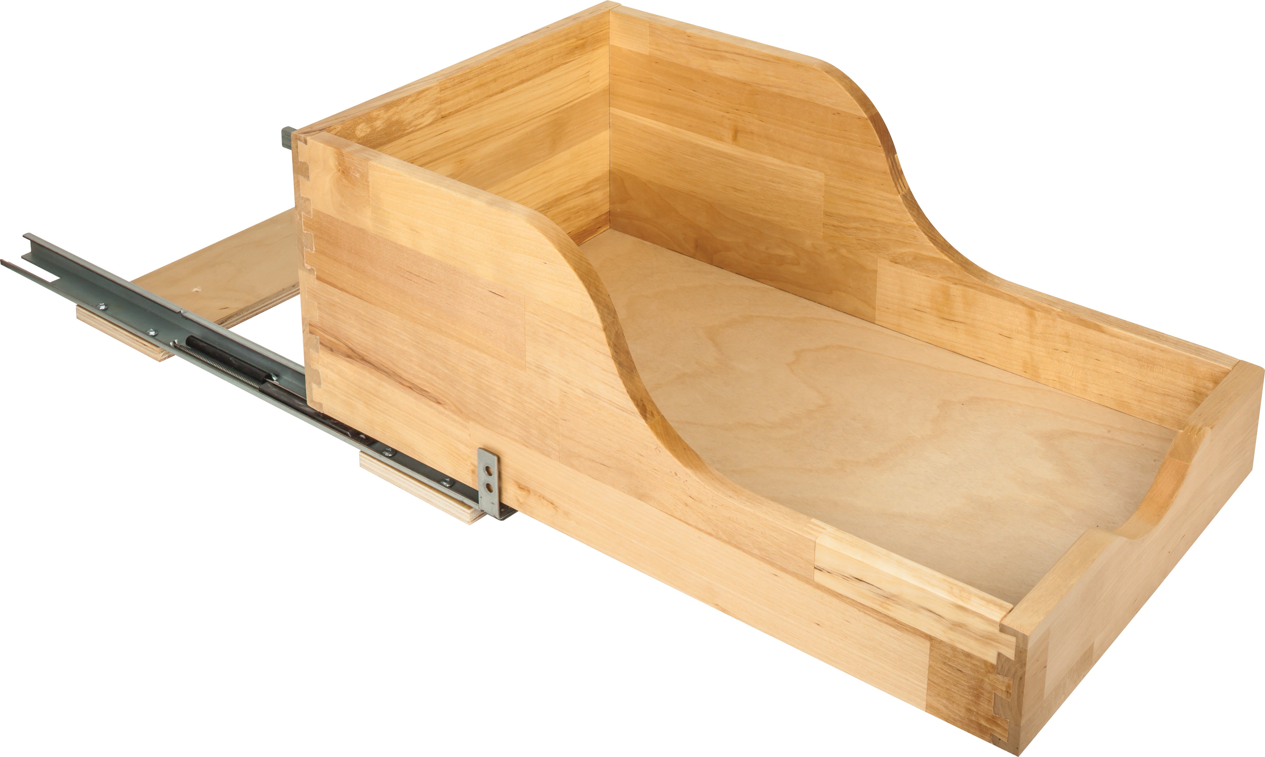 12" Wood High Back Rollout for Vanity Depth | KitchBath