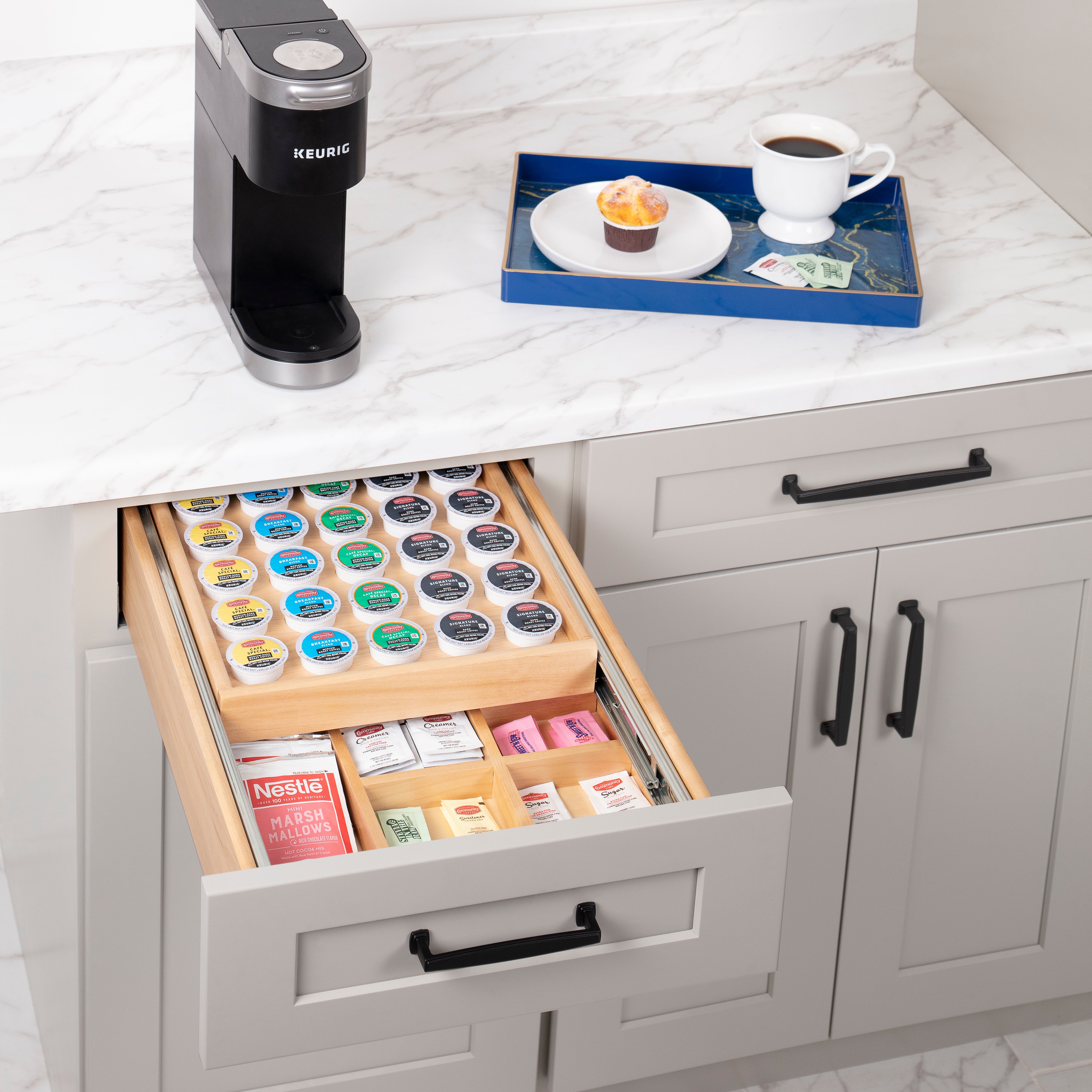 15" Double Coffee Drawer | KitchBath