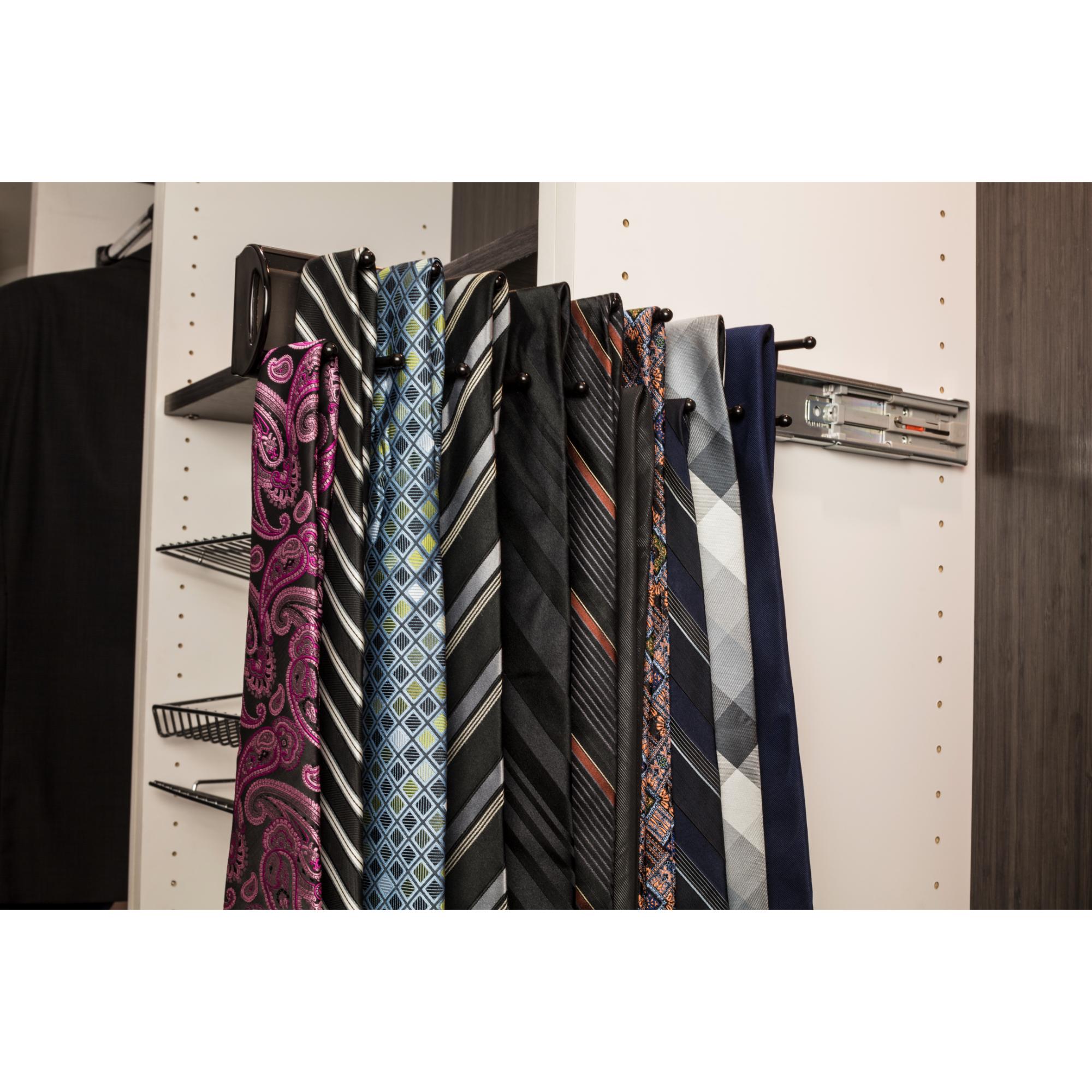 Dark Bronze 14" Tie Rack | KitchBath