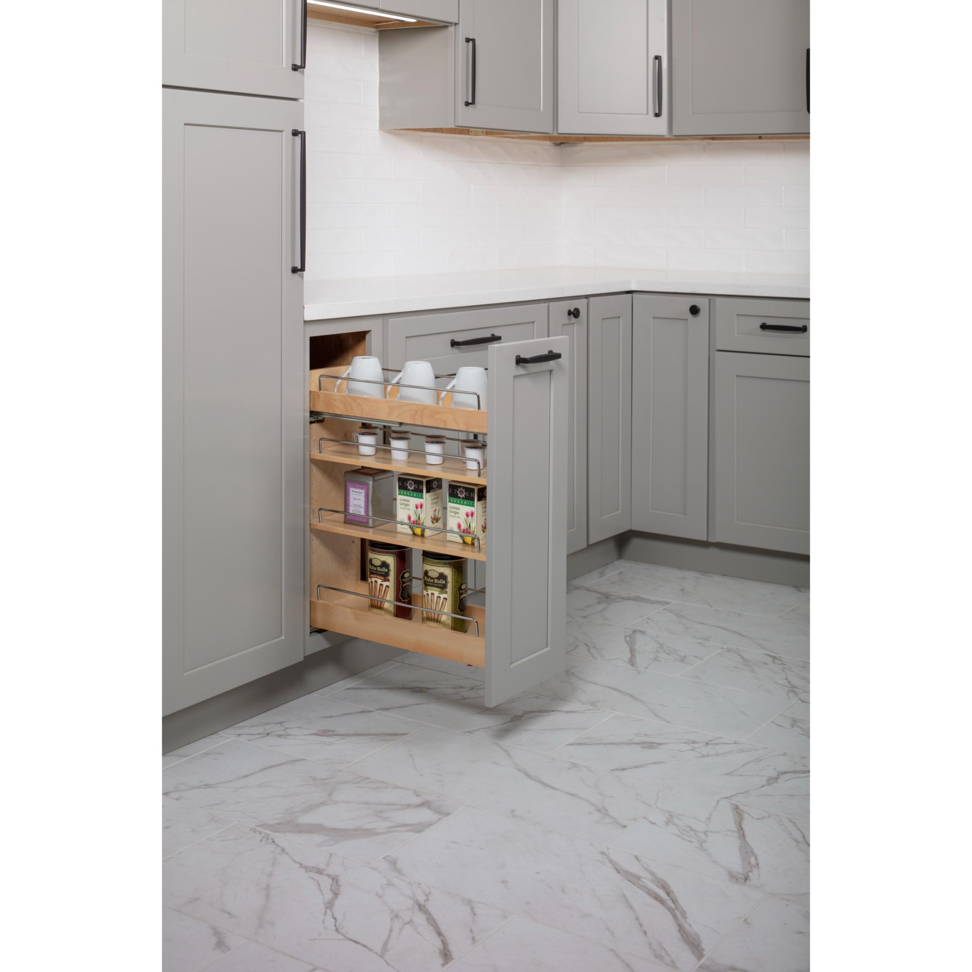 5" "No Wiggle" Base Cabinet Soft-close Pullout | KitchBath