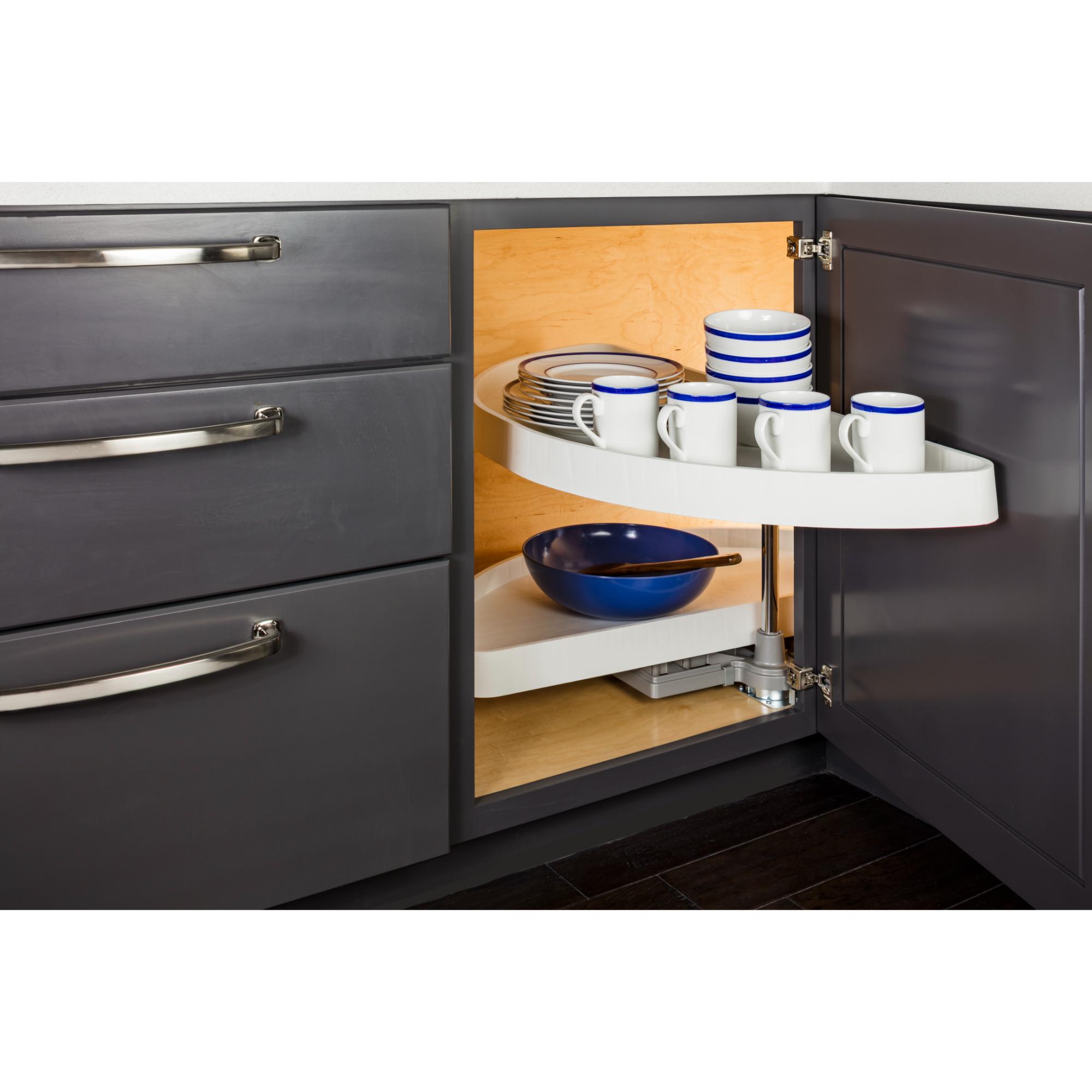 38" Plastic Half-Moon Lazy Susan | KitchBath