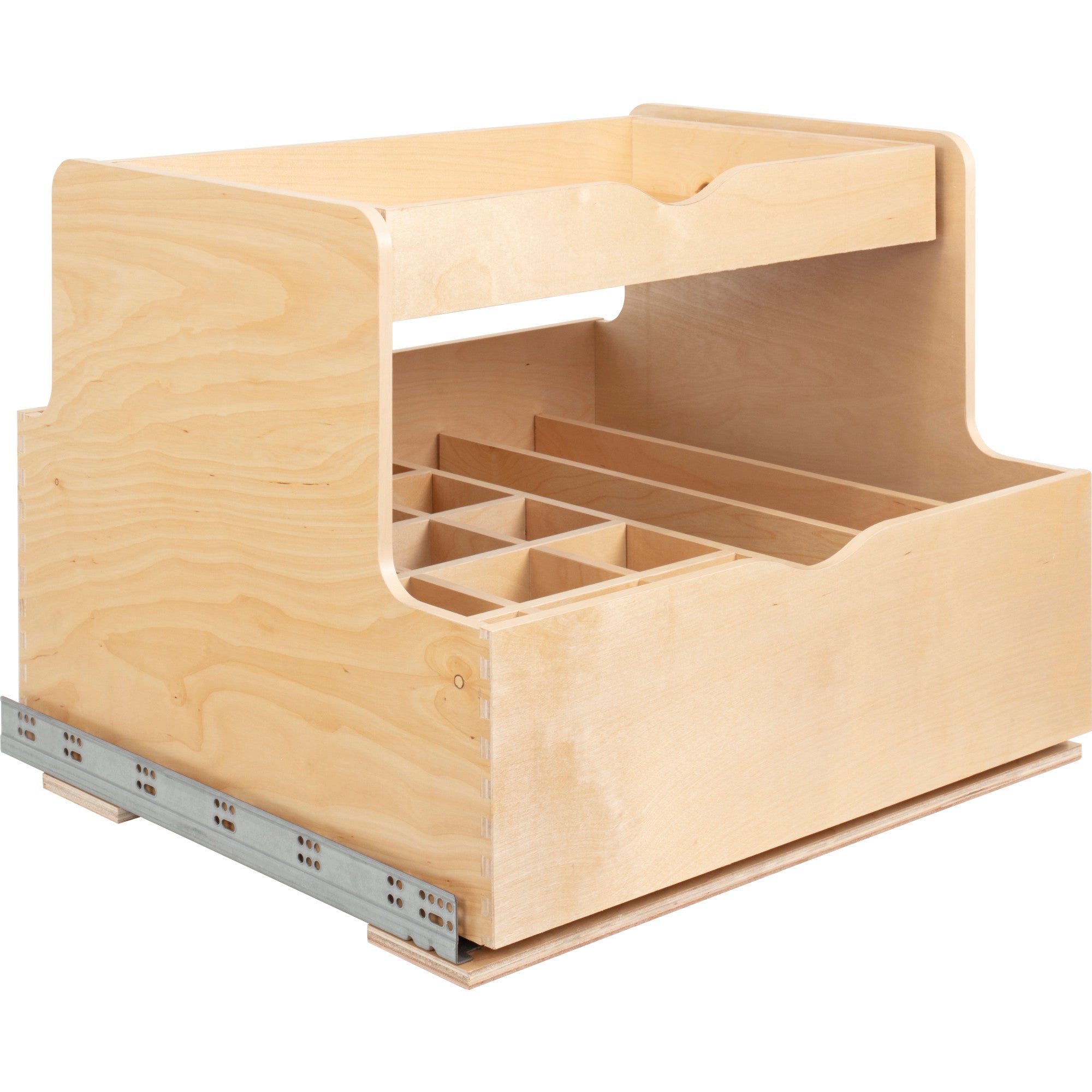 27" Wood Double Drawer Bottle Rollout | KitchBath
