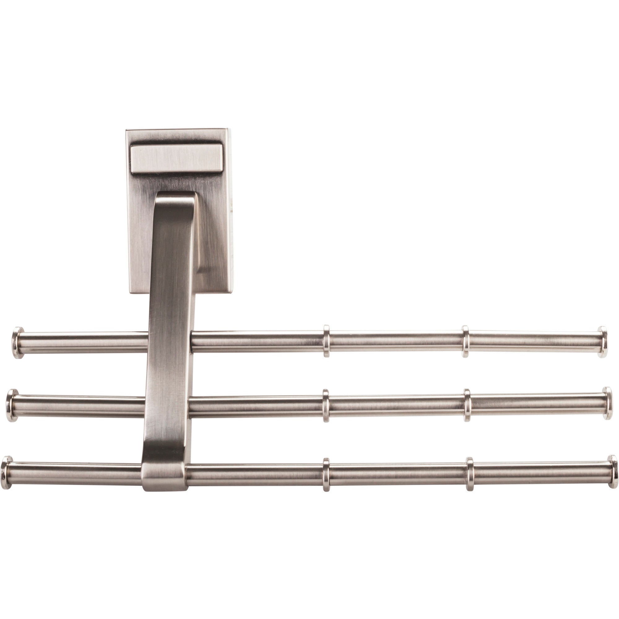 Satin Nickel Tri-Level Tie Organizer | KitchBath