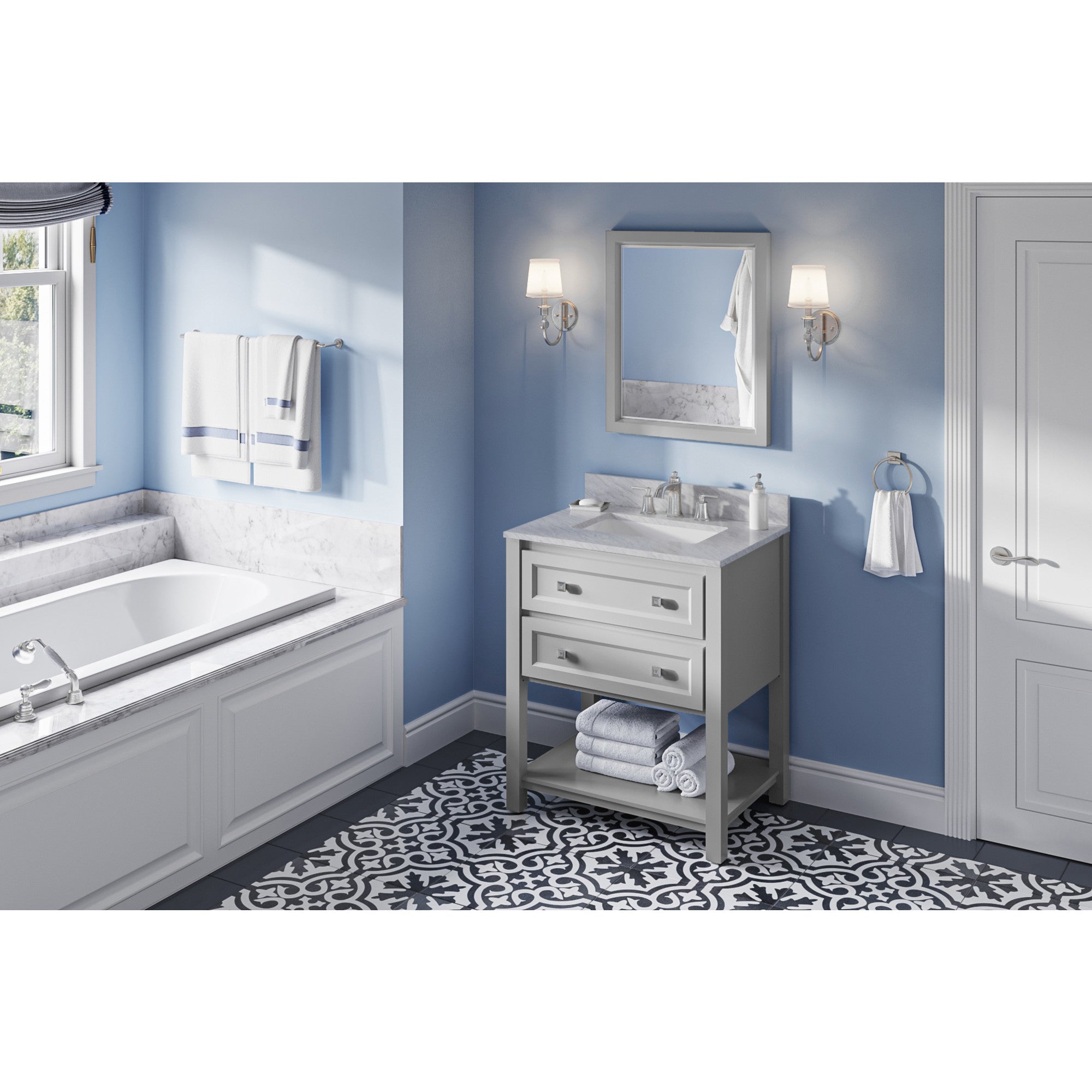 30" Grey Adler Vanity | KitchBath