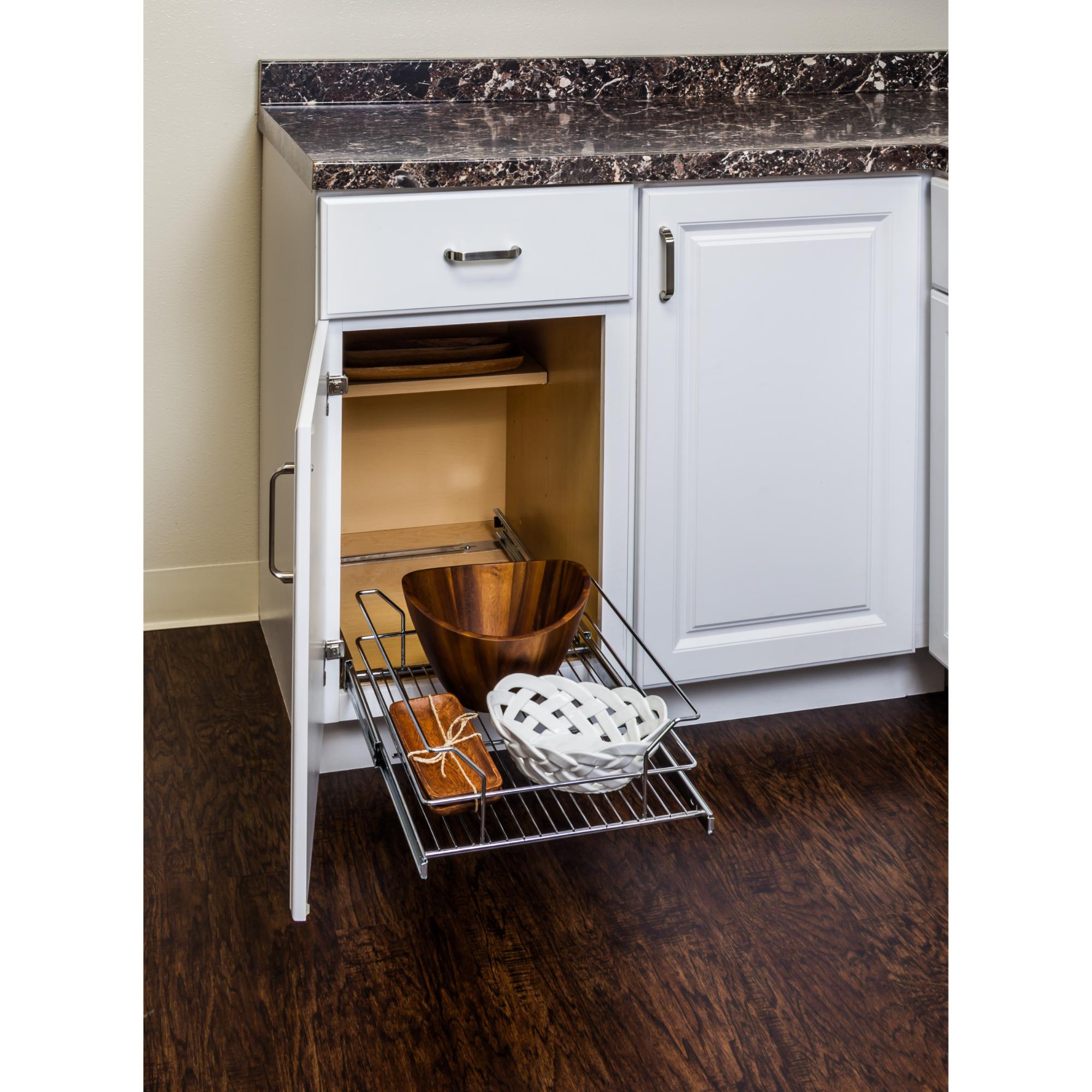 18" Metal Pullout Basket | KitchBath