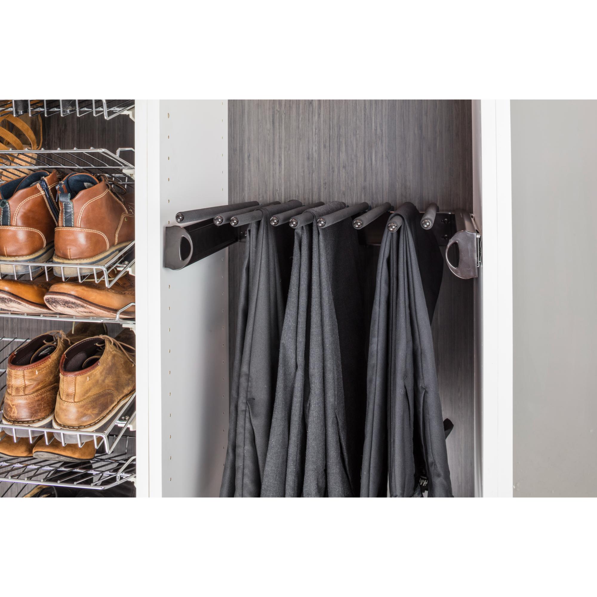 Dark Bronze 24" Wide Pant Rack | KitchBath