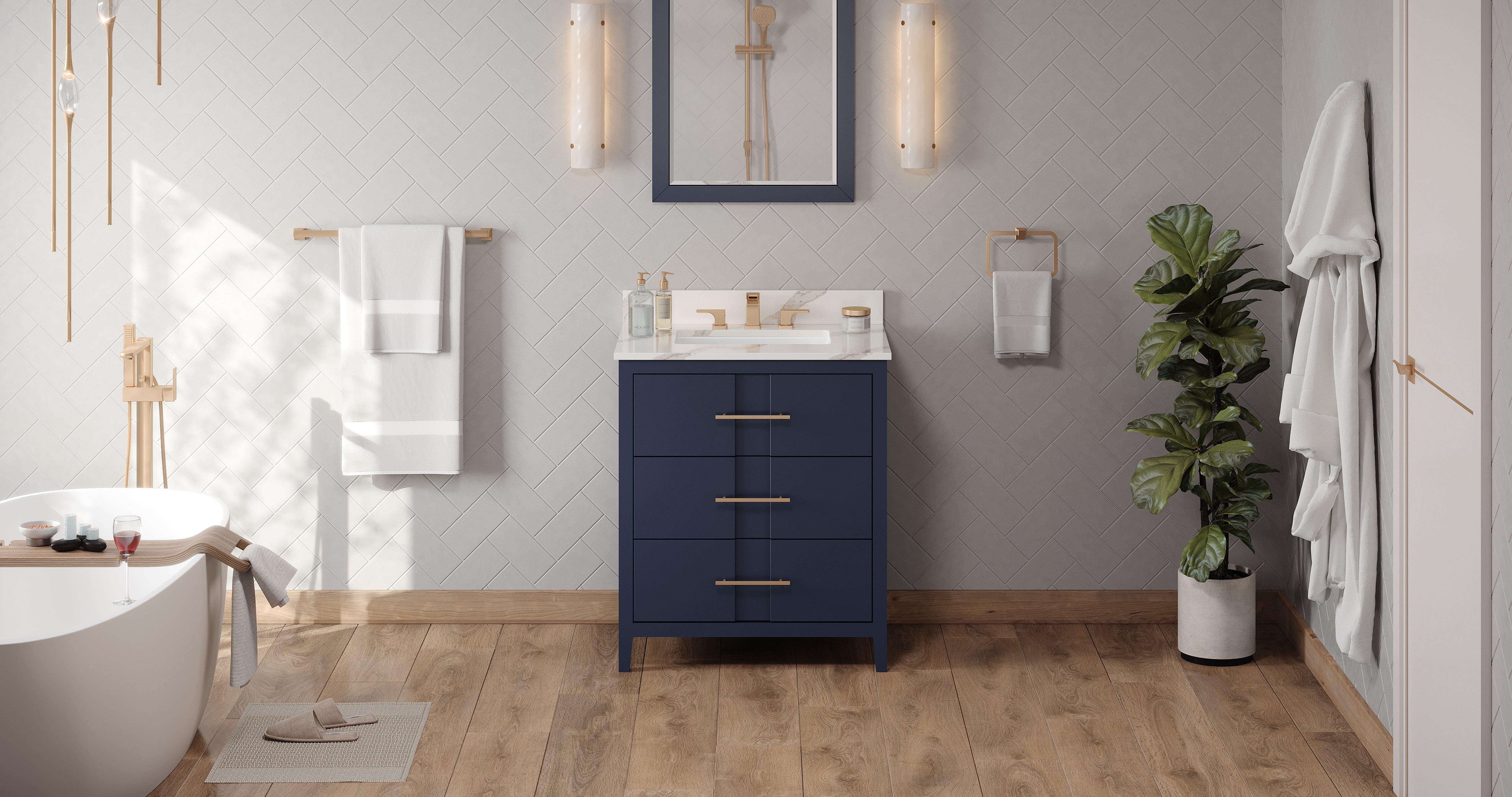 30" Hale Blue Katara Vanity | KitchBath