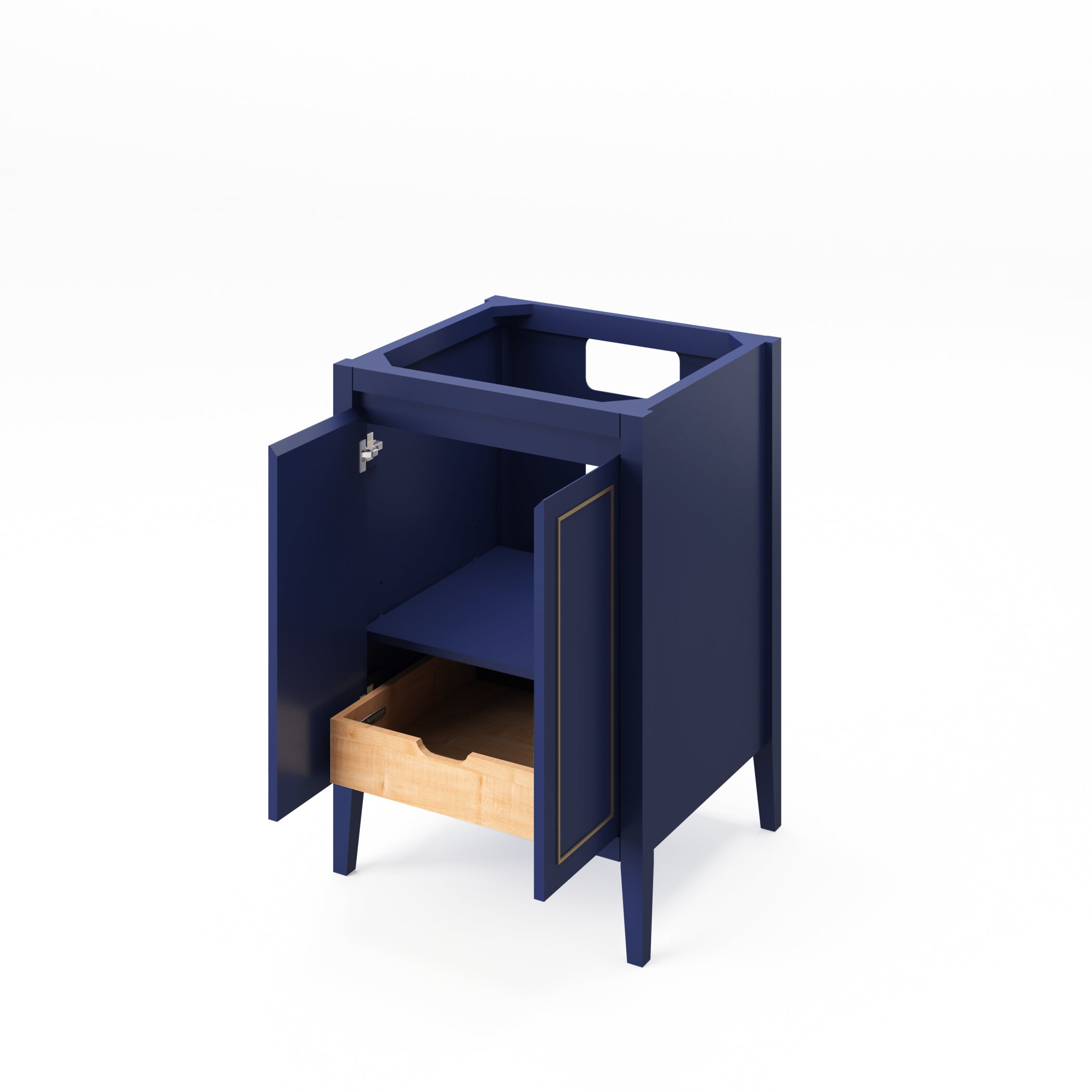 24" Black Percival Vanity | KitchBath