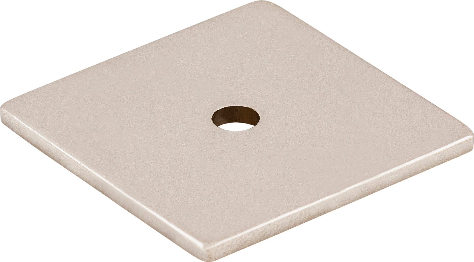 Square Backplate 1 1/4 Inch Polished Nickel | KitchBath