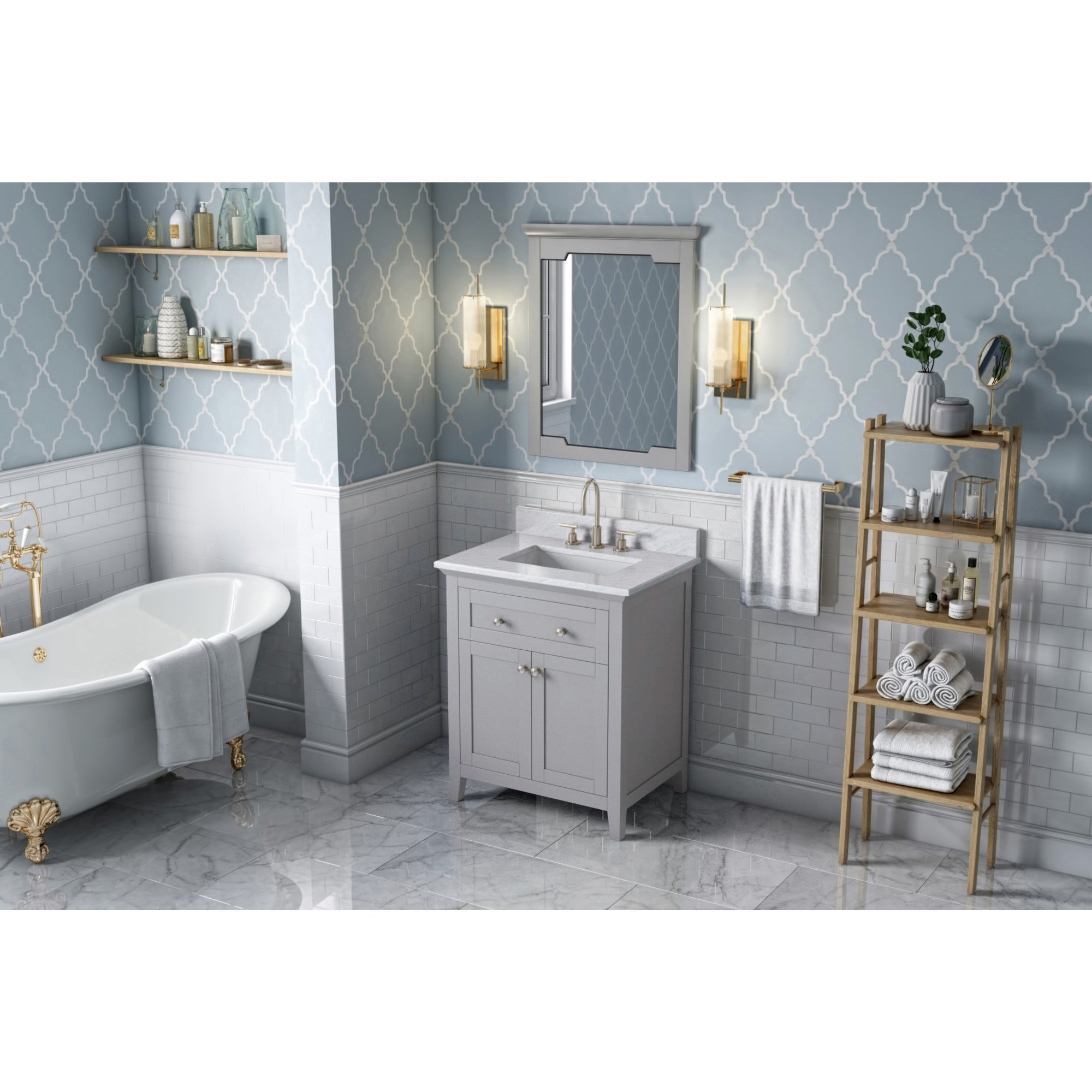 30" Grey Chatham Vanity | KitchBath