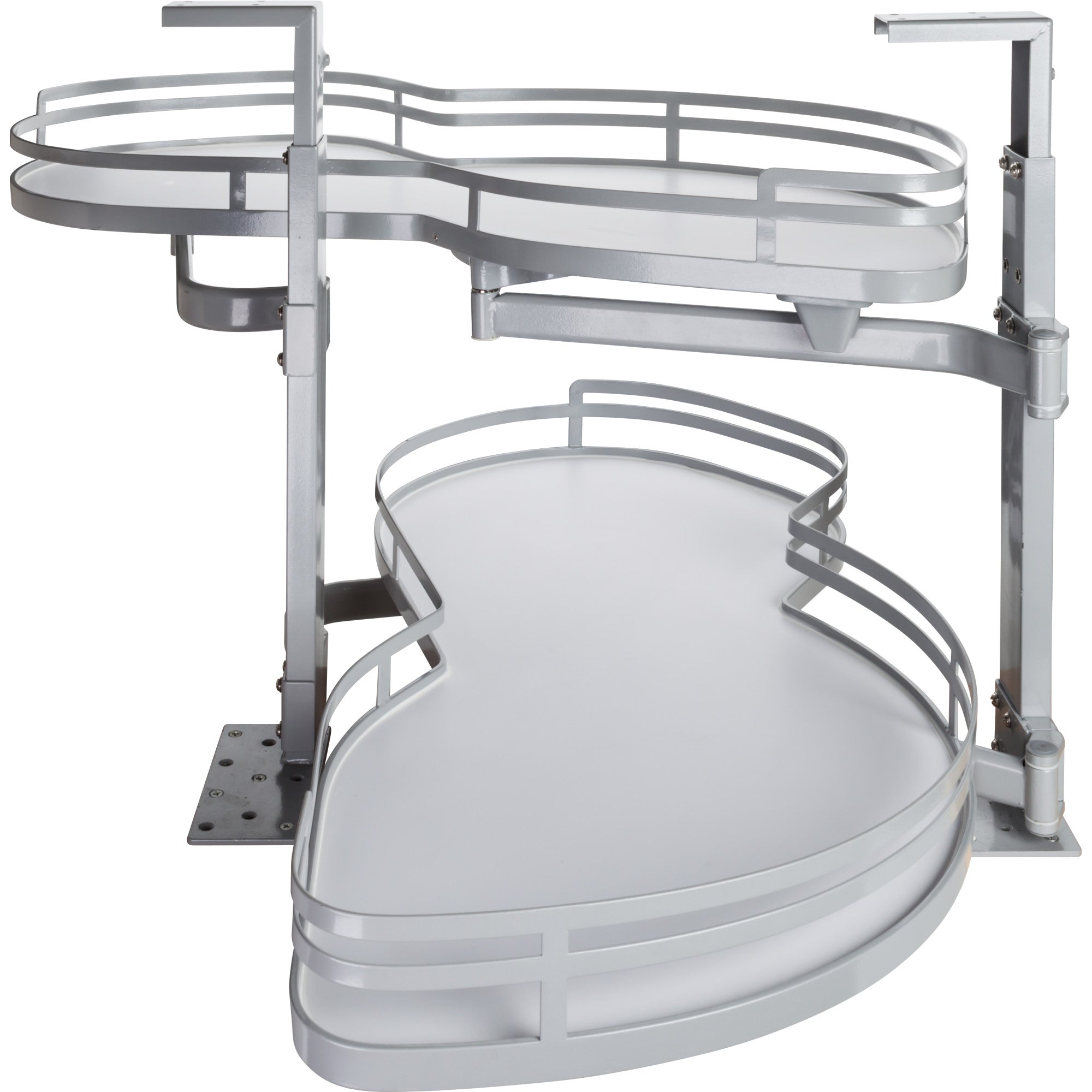 15" Grey and White Blind Corner Swingout for Openings on the Right of the Blind | KitchBath