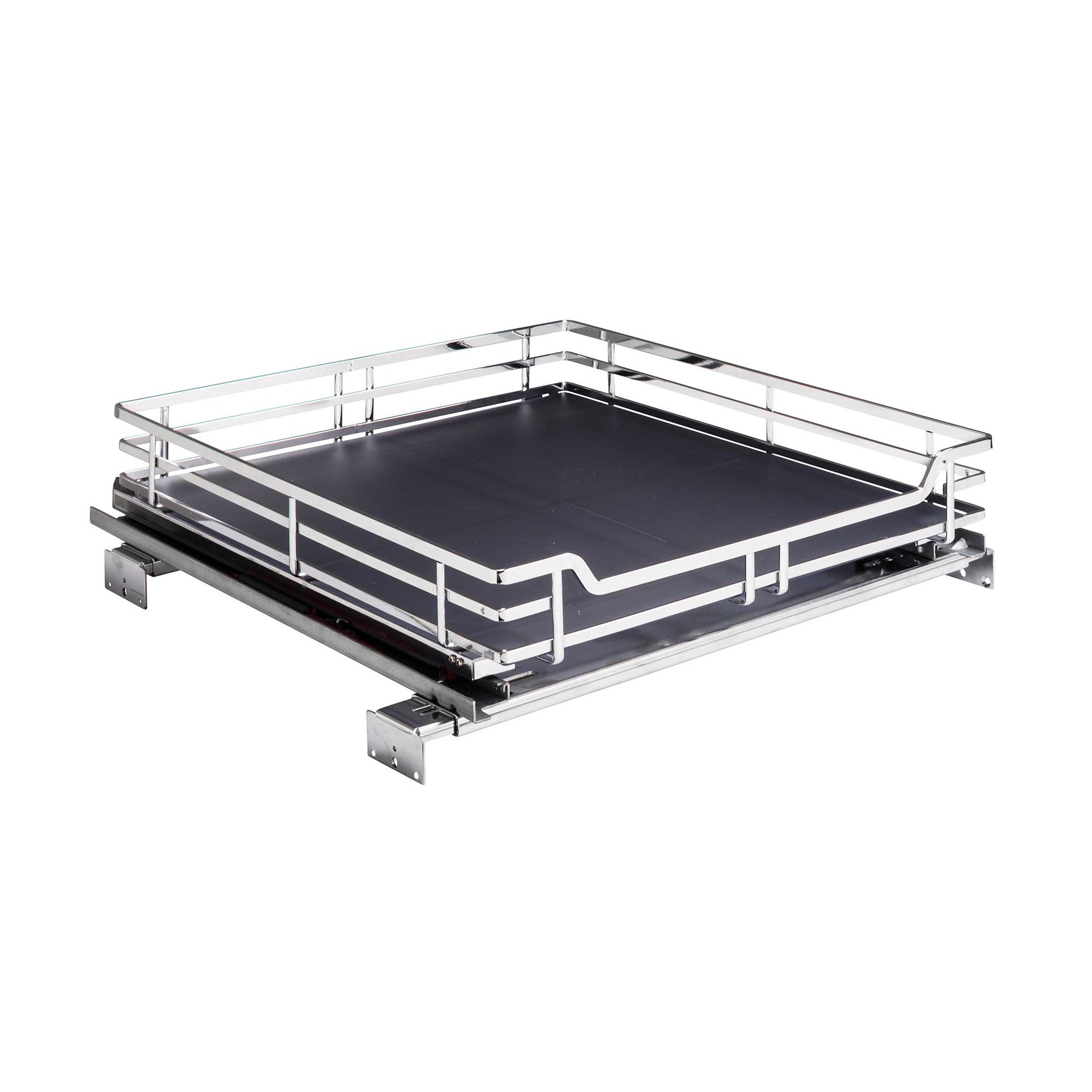 21" Polished Chrome STORAGE WITH STYLE® Metal Soft-close Pullout Basket | KitchBath