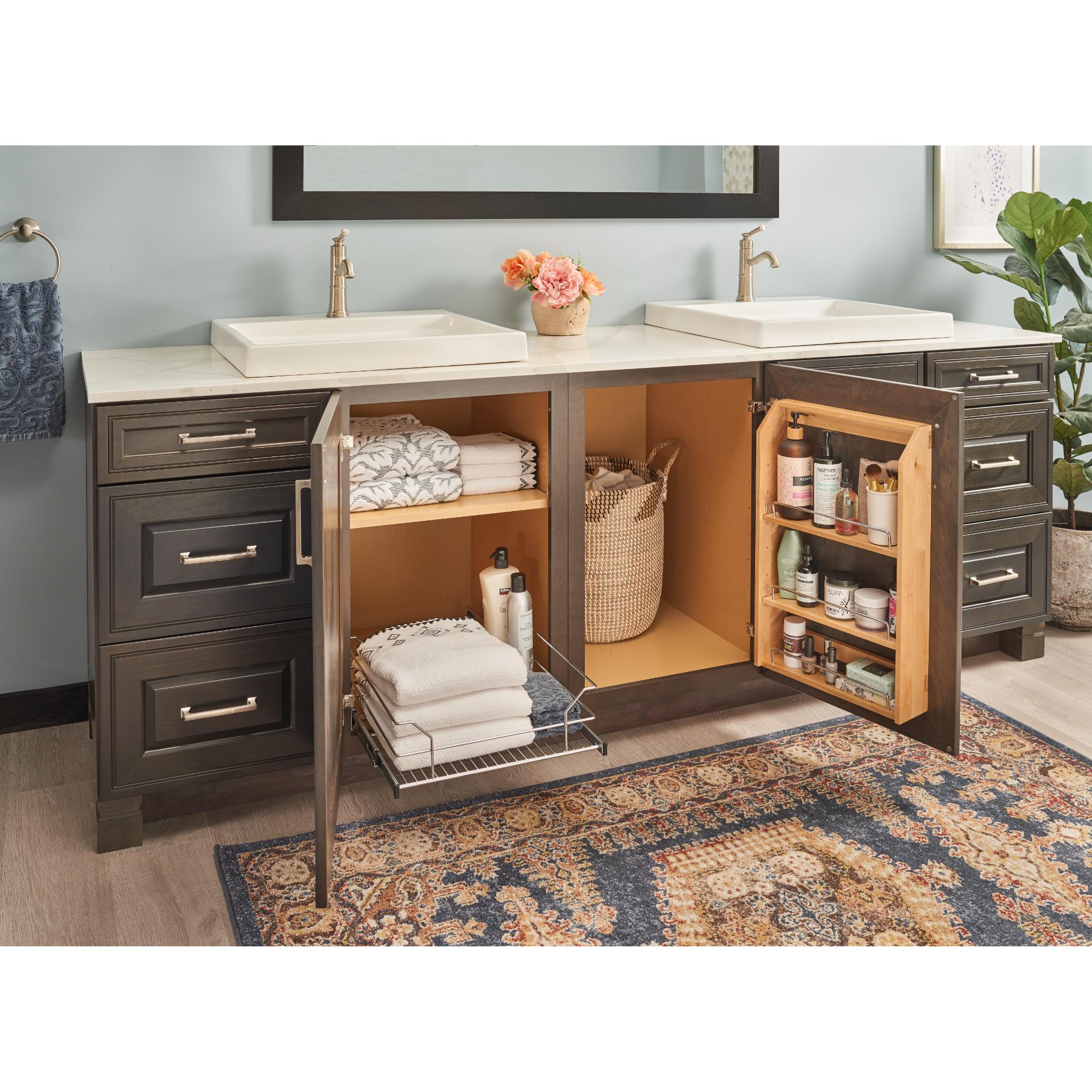 15" Wood Door Mount Spice Rack | KitchBath