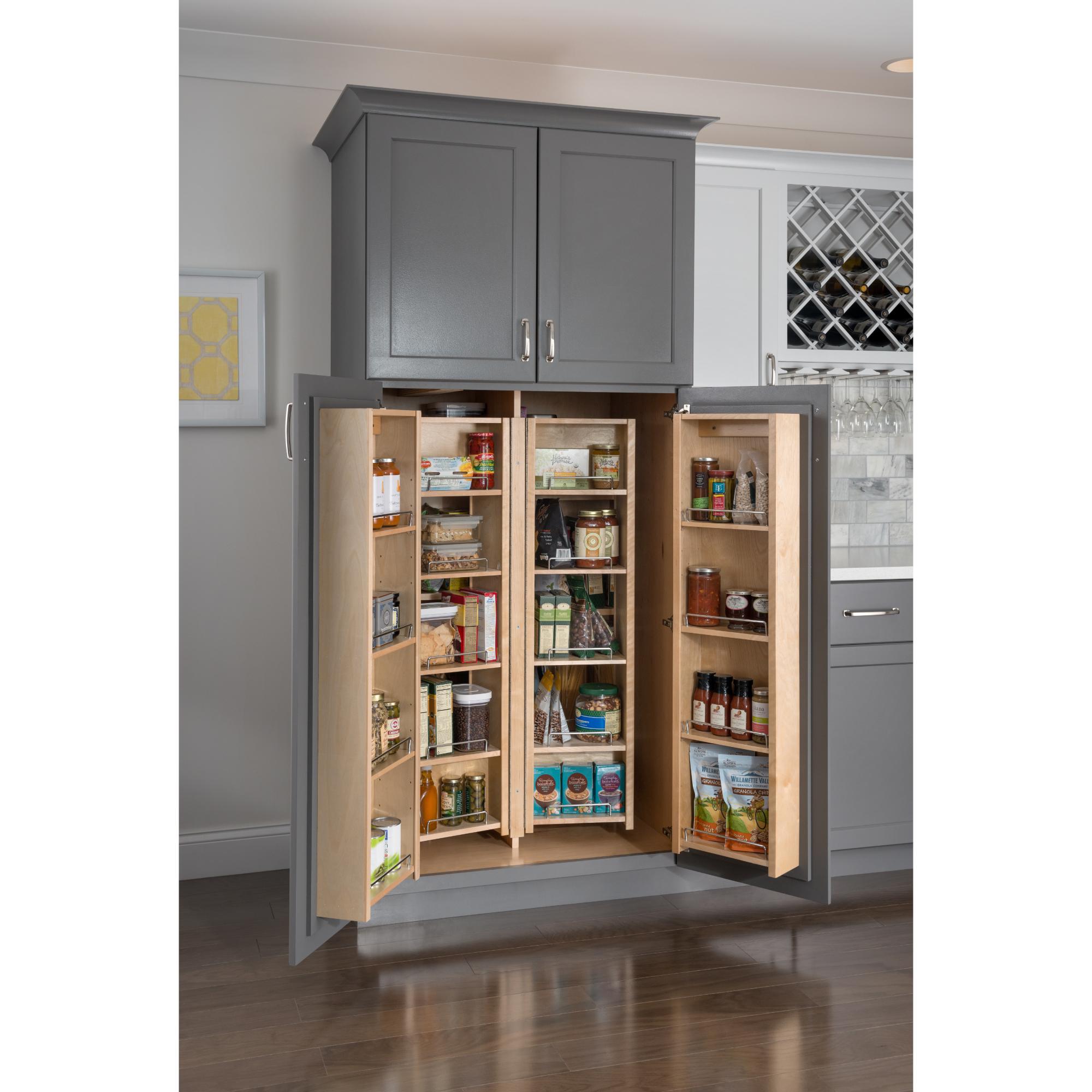 Wood Pantry Swingout | KitchBath