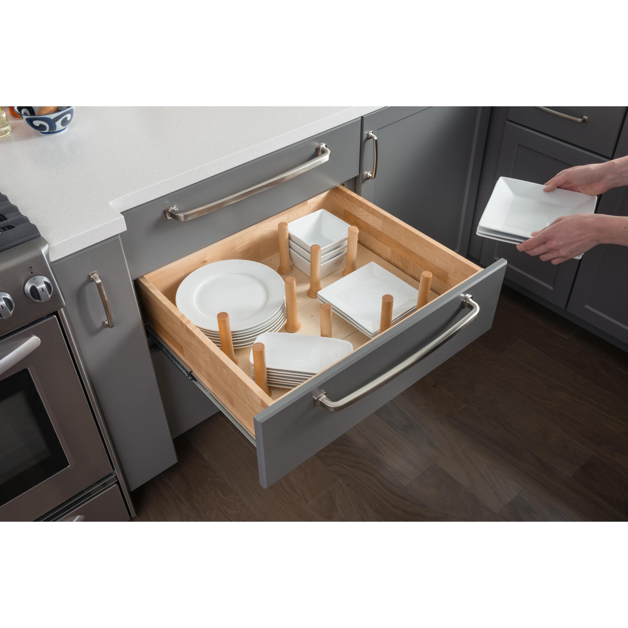 30" Peg Board Drawer Insert with 12 Pegs | KitchBath