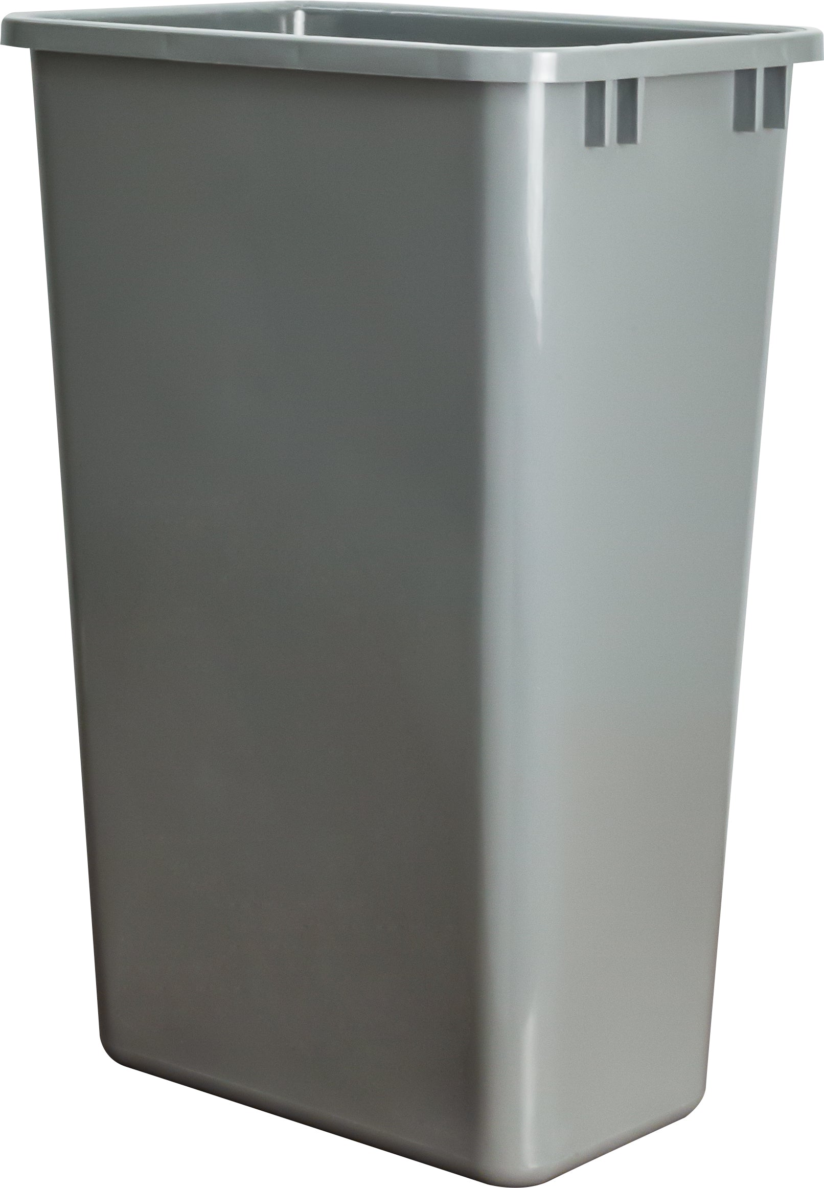 Box of 4 Grey 50 Quart Plastic Waste Containers | KitchBath