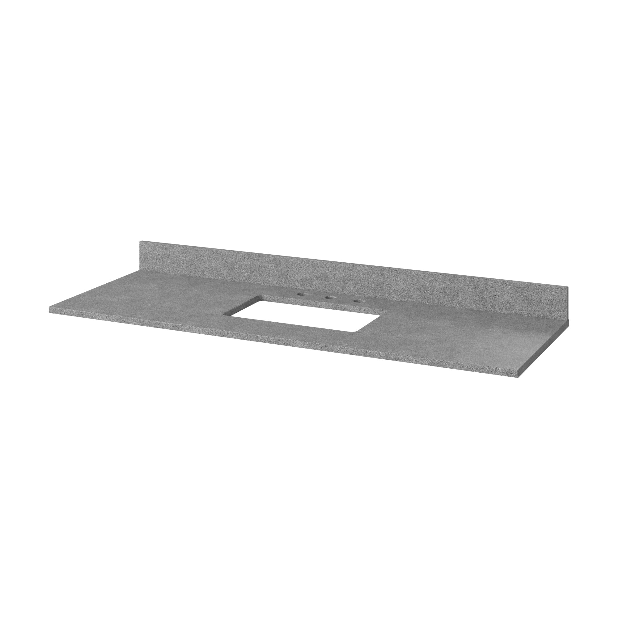 60" Chocolate Chatham Vanity, Steel Grey Cultured Marble Vanity Top, undermount rectangle bowl | KitchBath