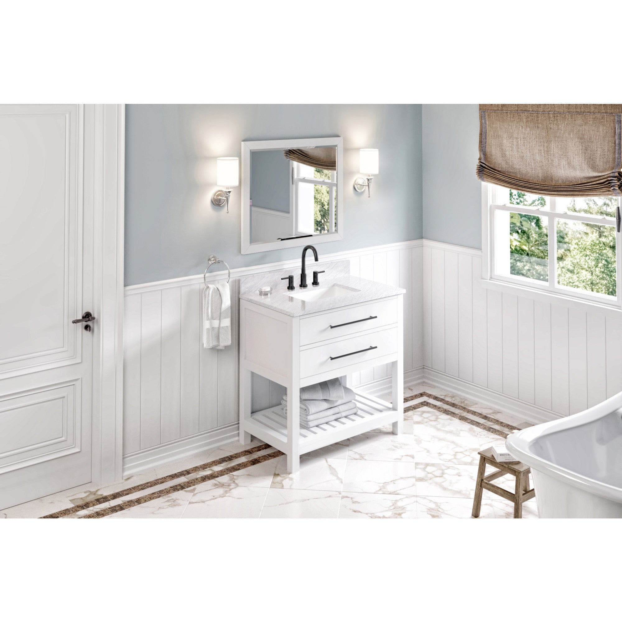 48" Grey Wavecrest Vanity | KitchBath